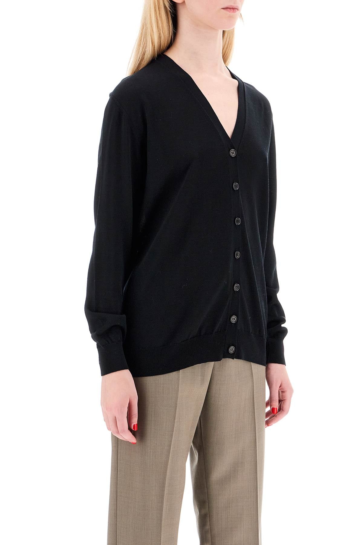 MRZ Lightweight Wool Cardigan - Classic V-Neck image 1