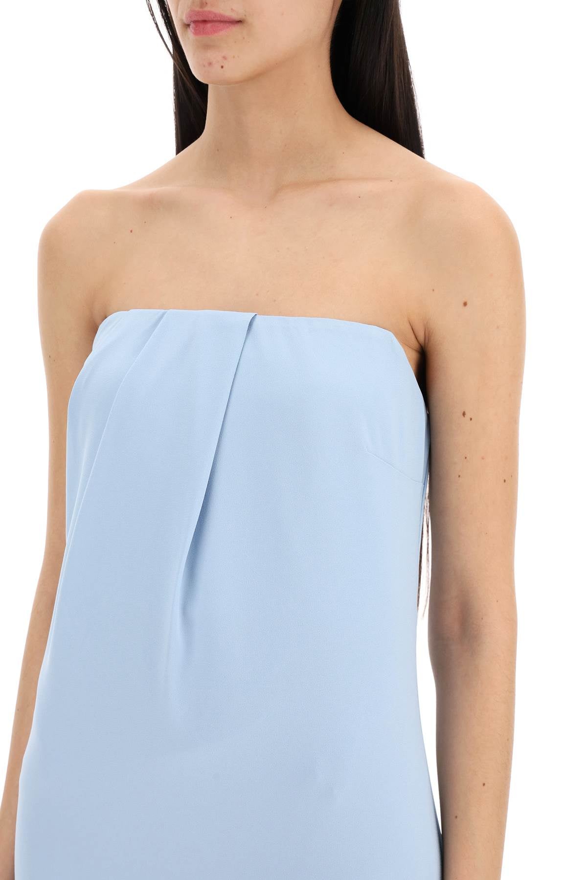 Roland Mouret Strapless Satin Crepe Dress image 3