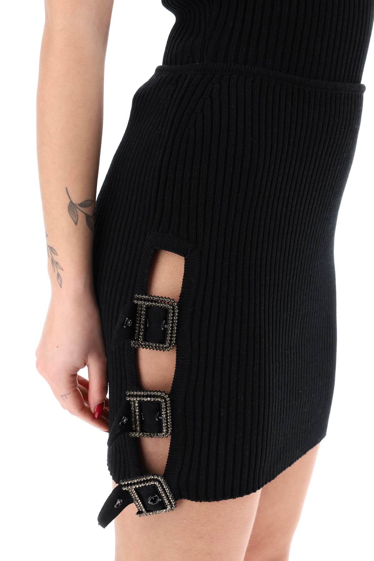 Giuseppe Di Morabito mini ribbed knit skirt in nine words image 3