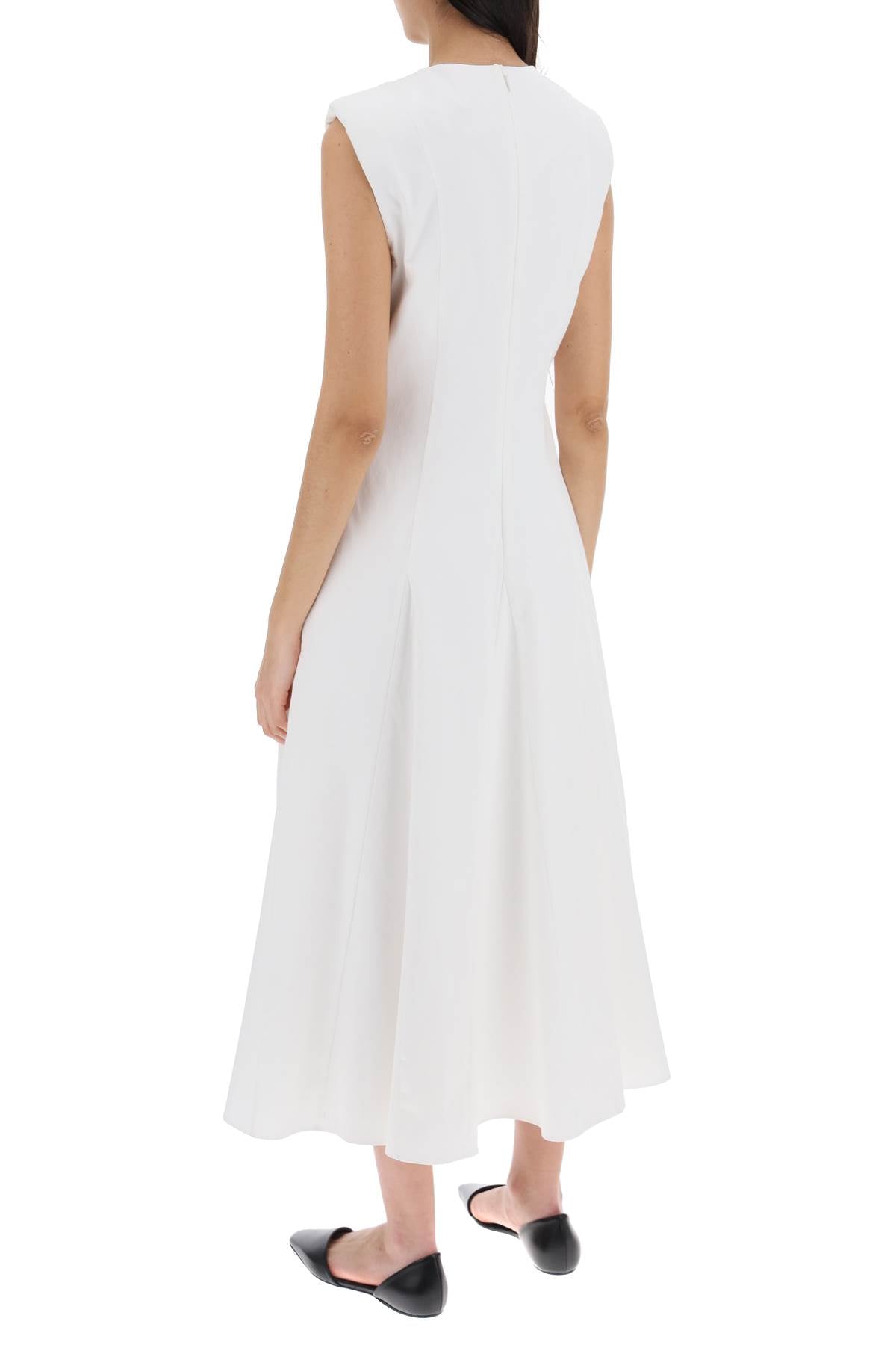 Roland Mouret cotton poplin midi dress in image 2