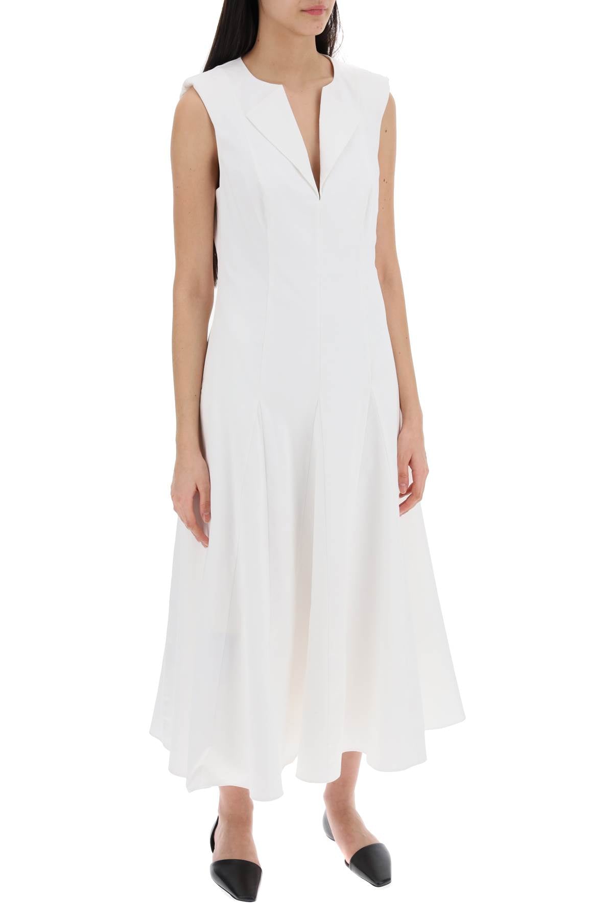 Roland Mouret cotton poplin midi dress in image 1