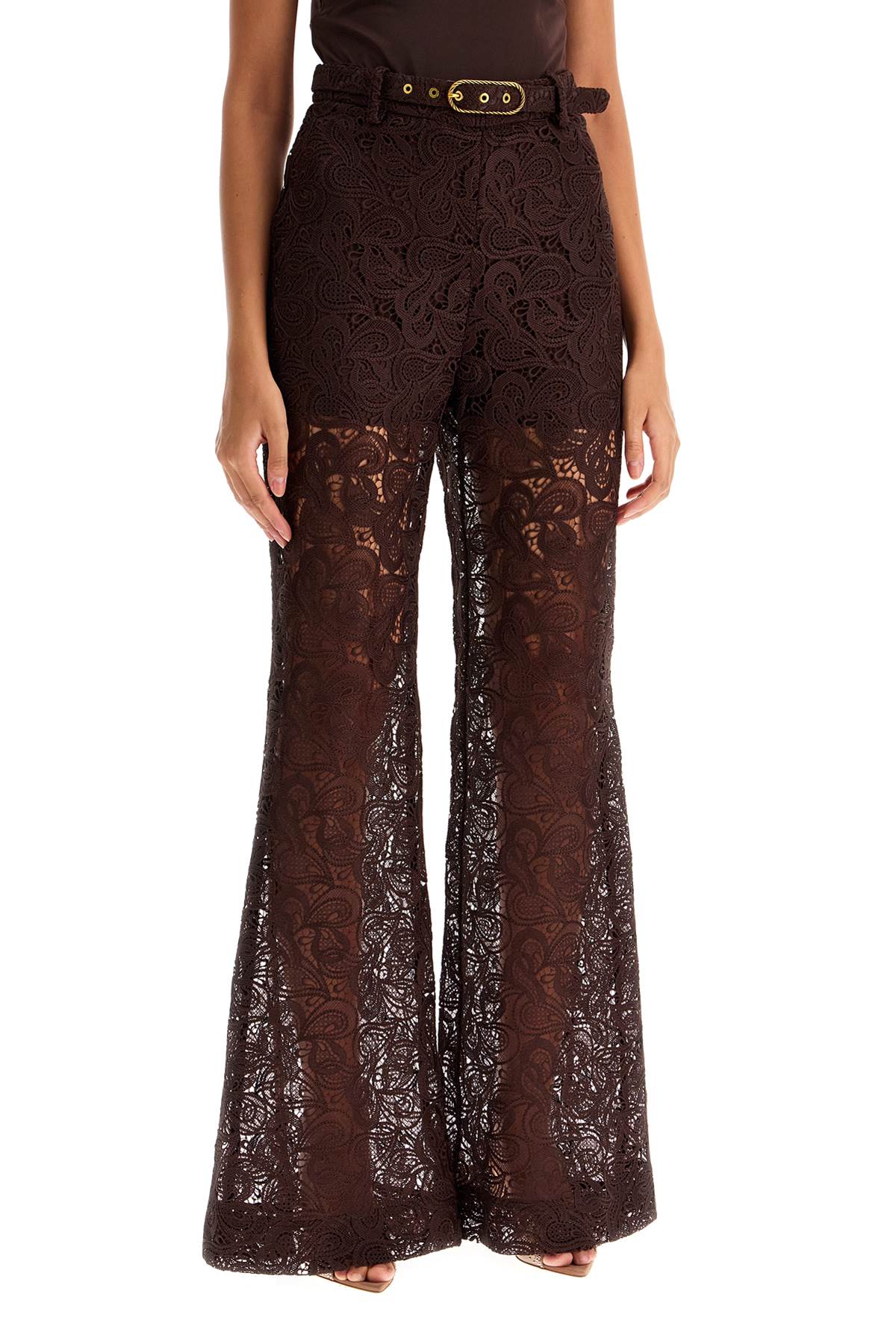 Zimmermann Guipure Lace Flared Pants image 1