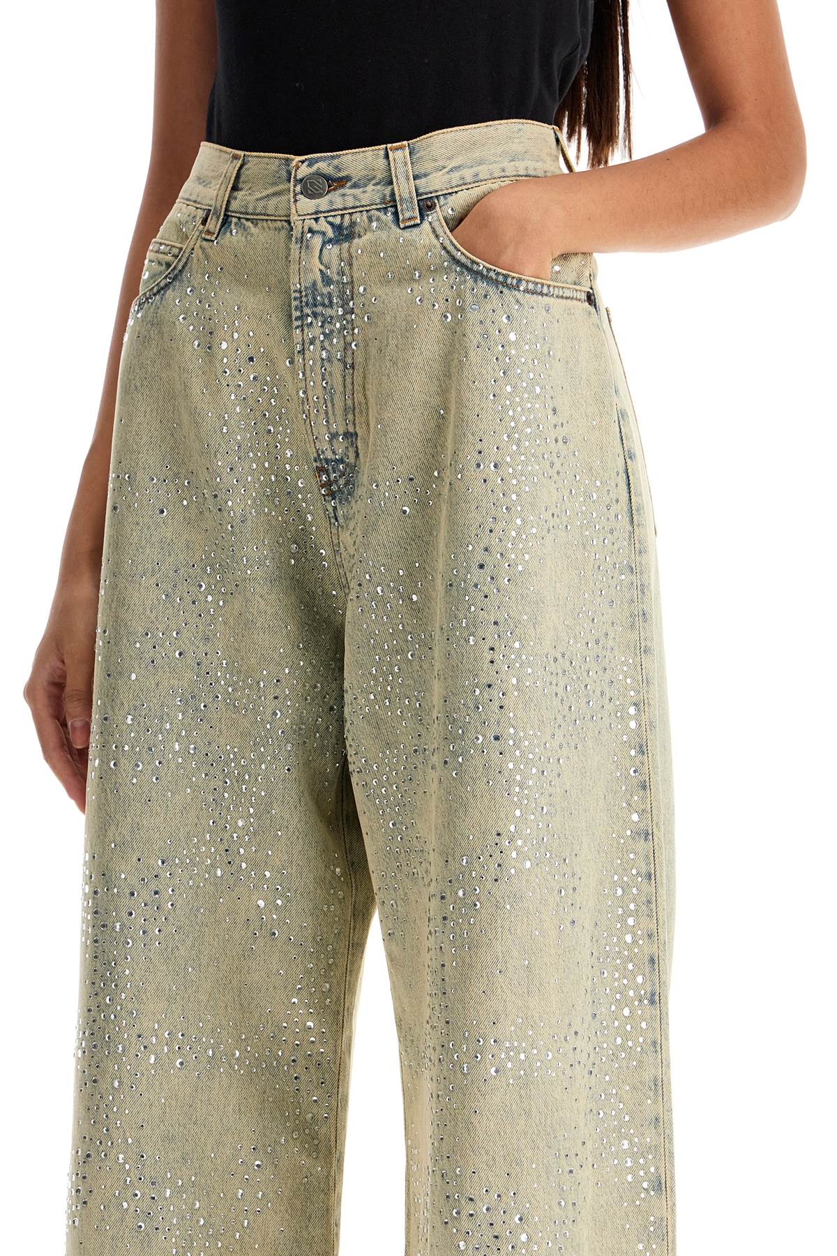 Giuseppe Di Morabito Rhinestone Wide Leg Jeans image 3