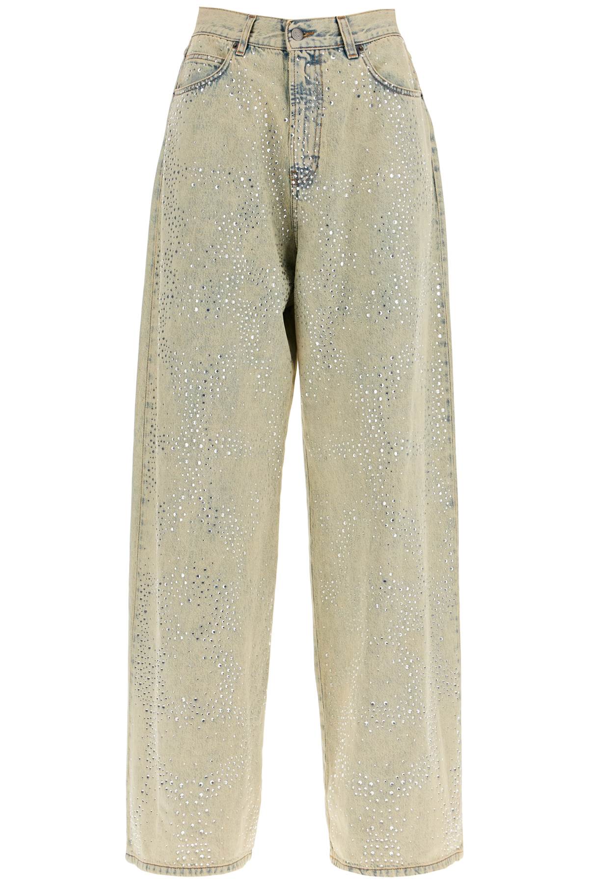 Giuseppe Di Morabito Rhinestone Wide Leg Jeans image 0