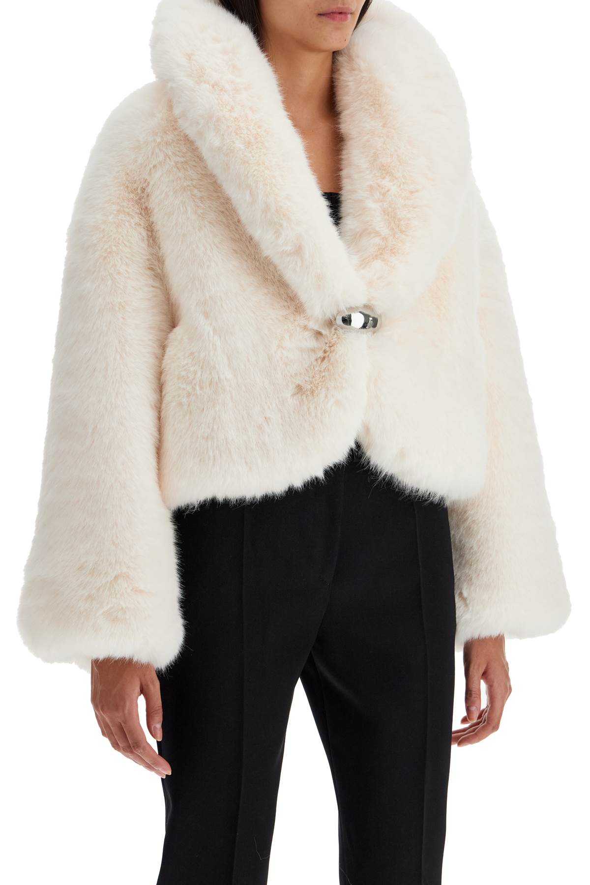 Giuseppe Di Morabito Faux Fur Short Jacket image 1