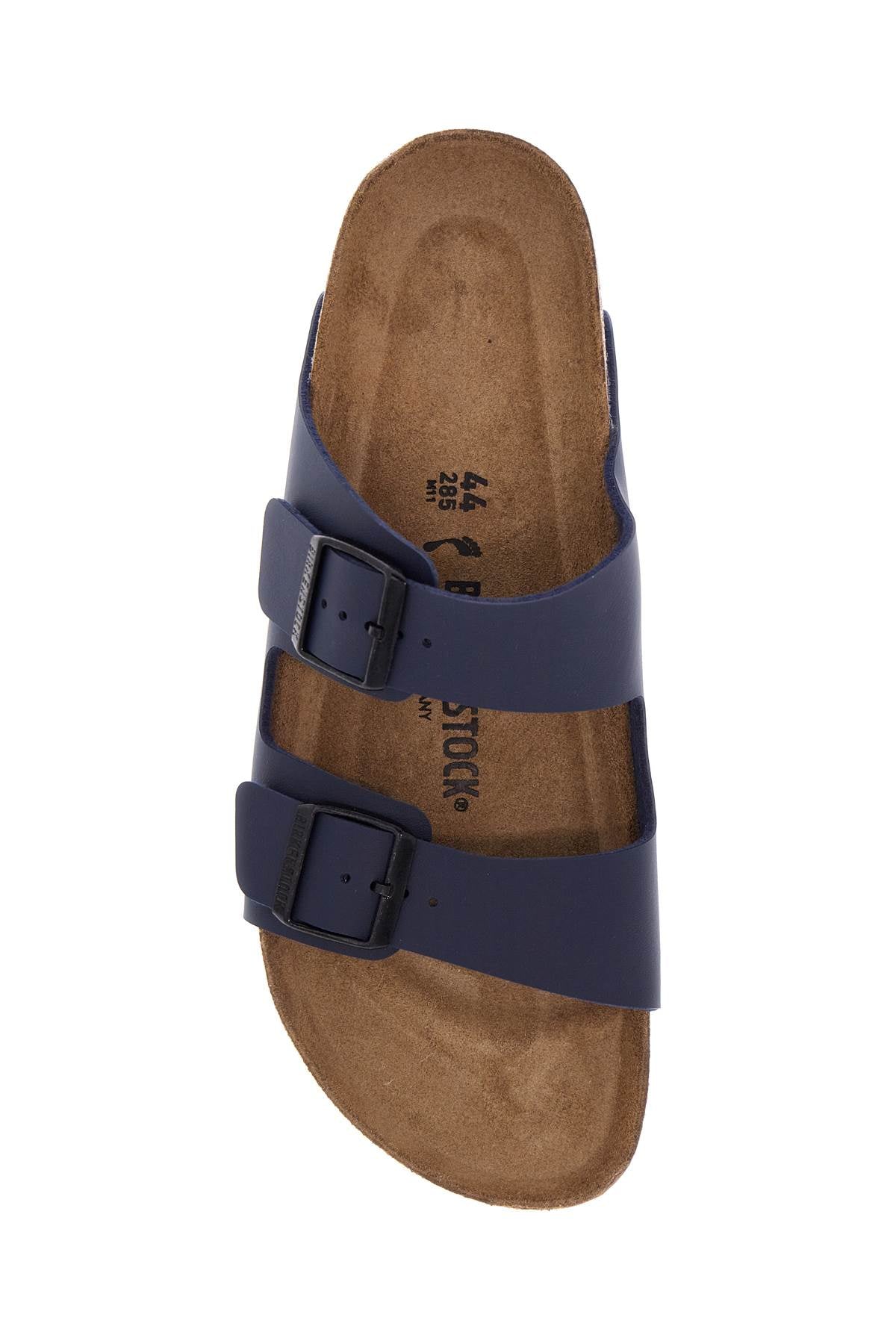 Birkenstock dark blue arizona sandals in birkoflor with cork sole image 1