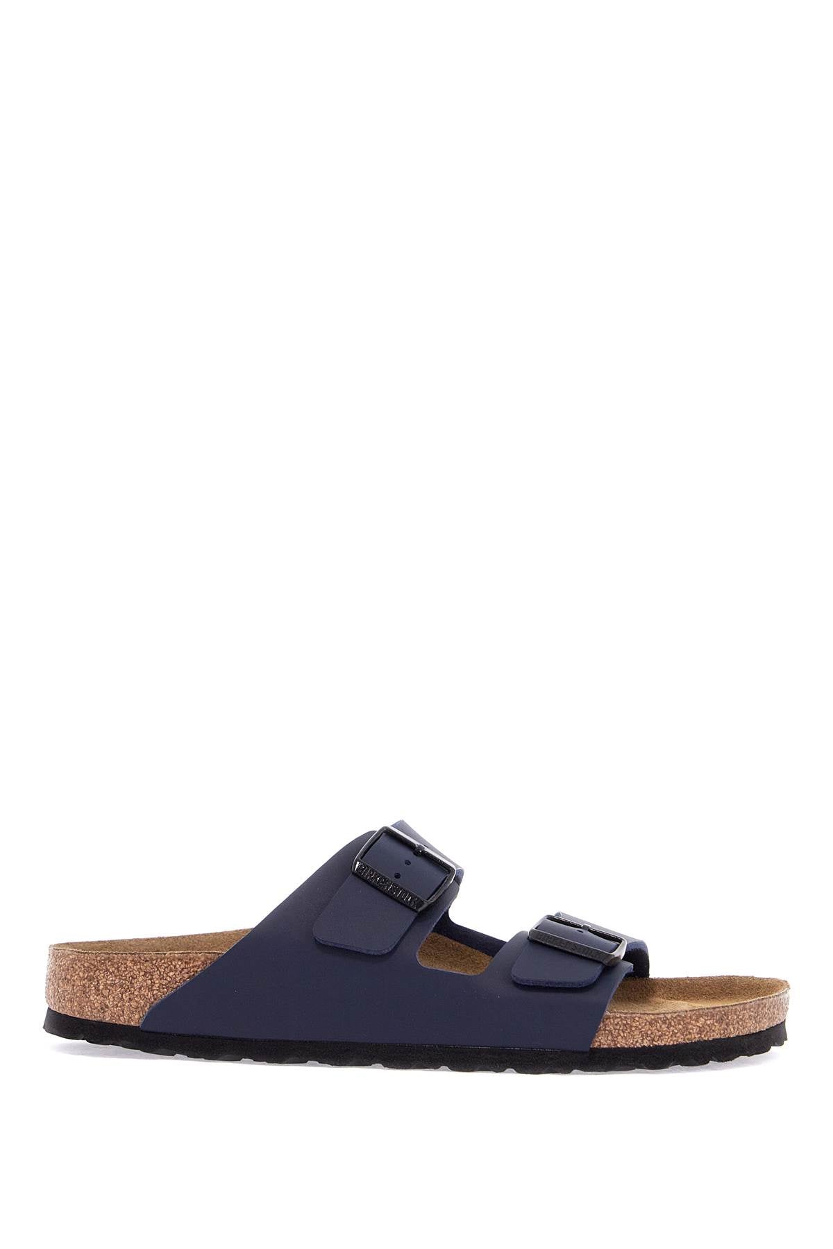 Birkenstock dark blue arizona sandals in birkoflor with cork sole image 0