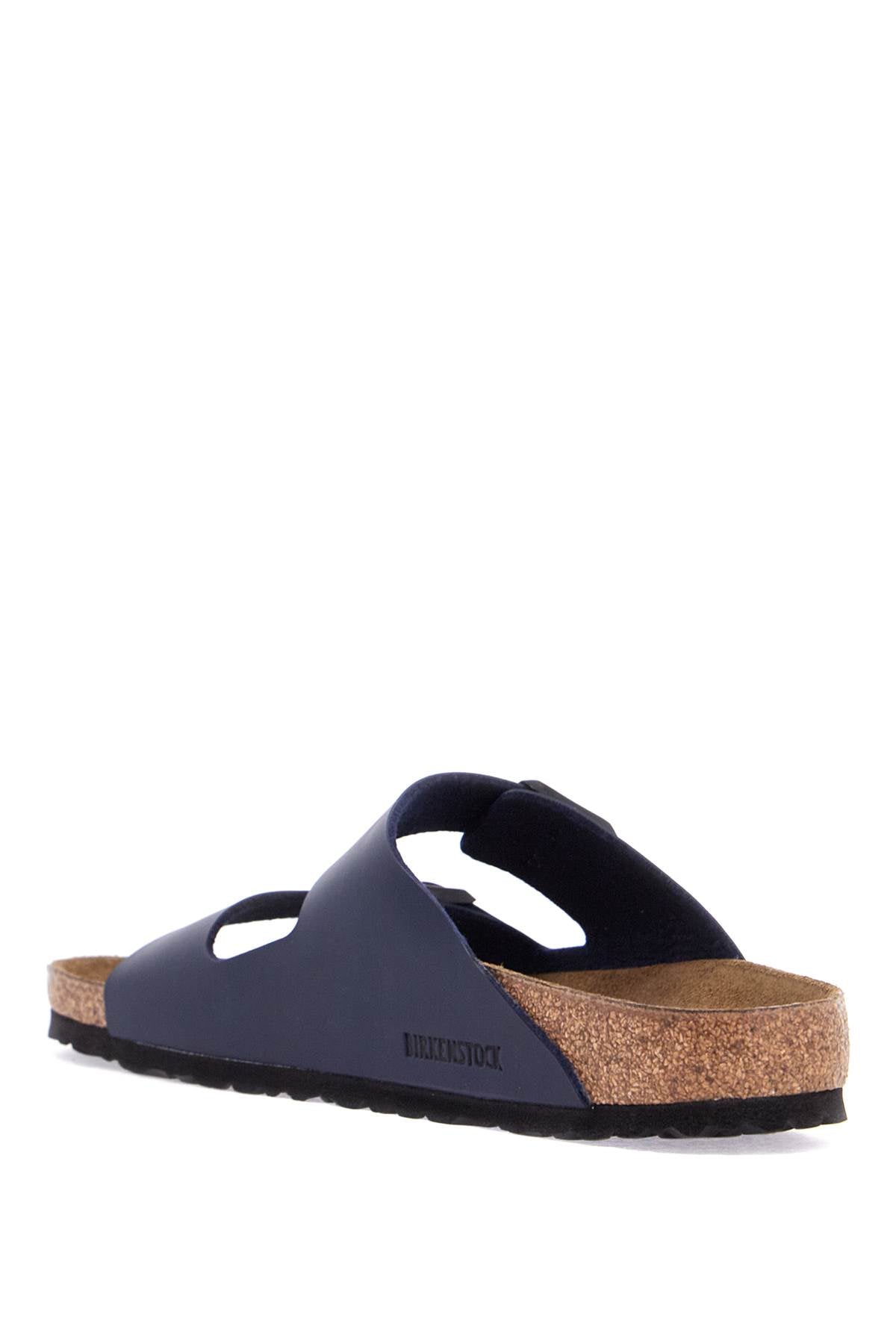 Birkenstock dark blue arizona sandals in birkoflor with cork sole image 2