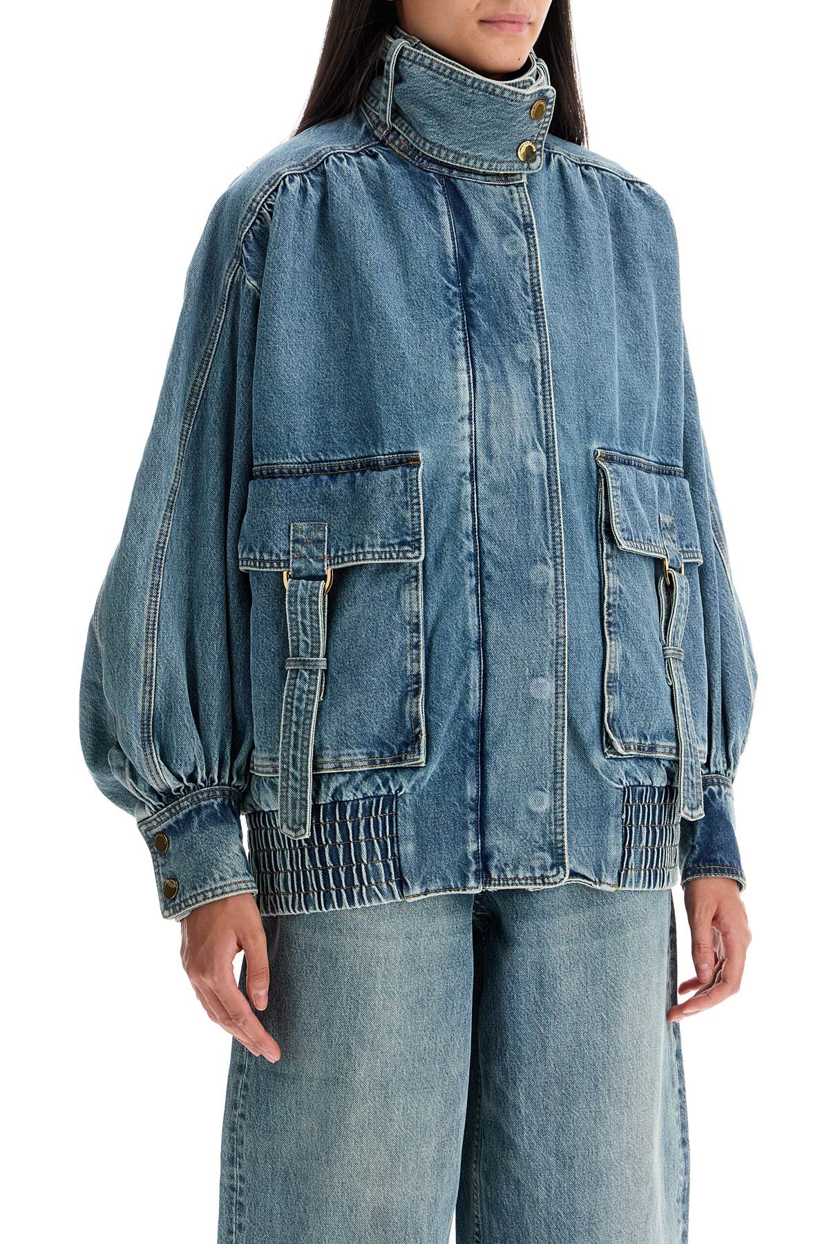 Zimmermann Oversized Denim Bomber Jacket image 1