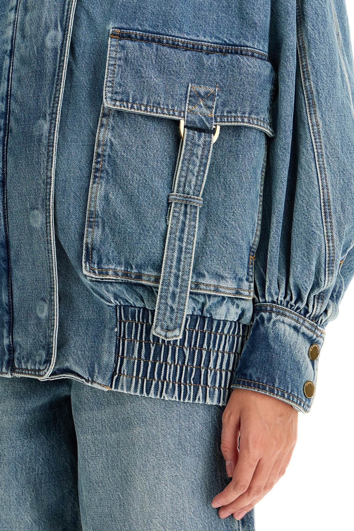 Zimmermann Oversized Denim Bomber Jacket image 3