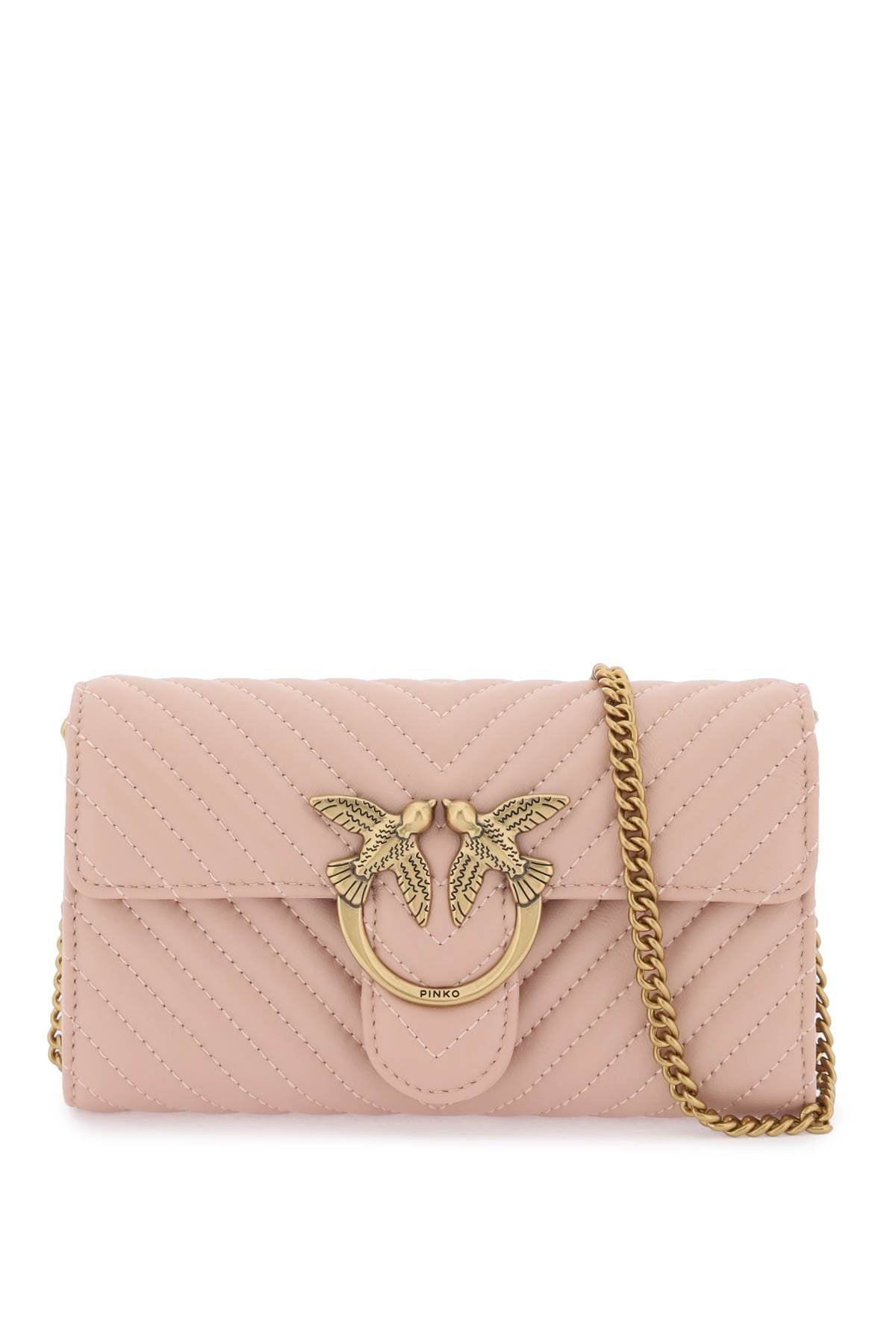 Pinko love bag chevron crossbody bag image 0