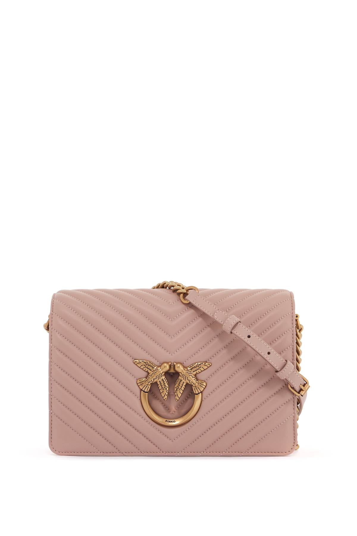 Pinko Love Birds Click Bag - Chevron Quilted Nappa Leather image 0