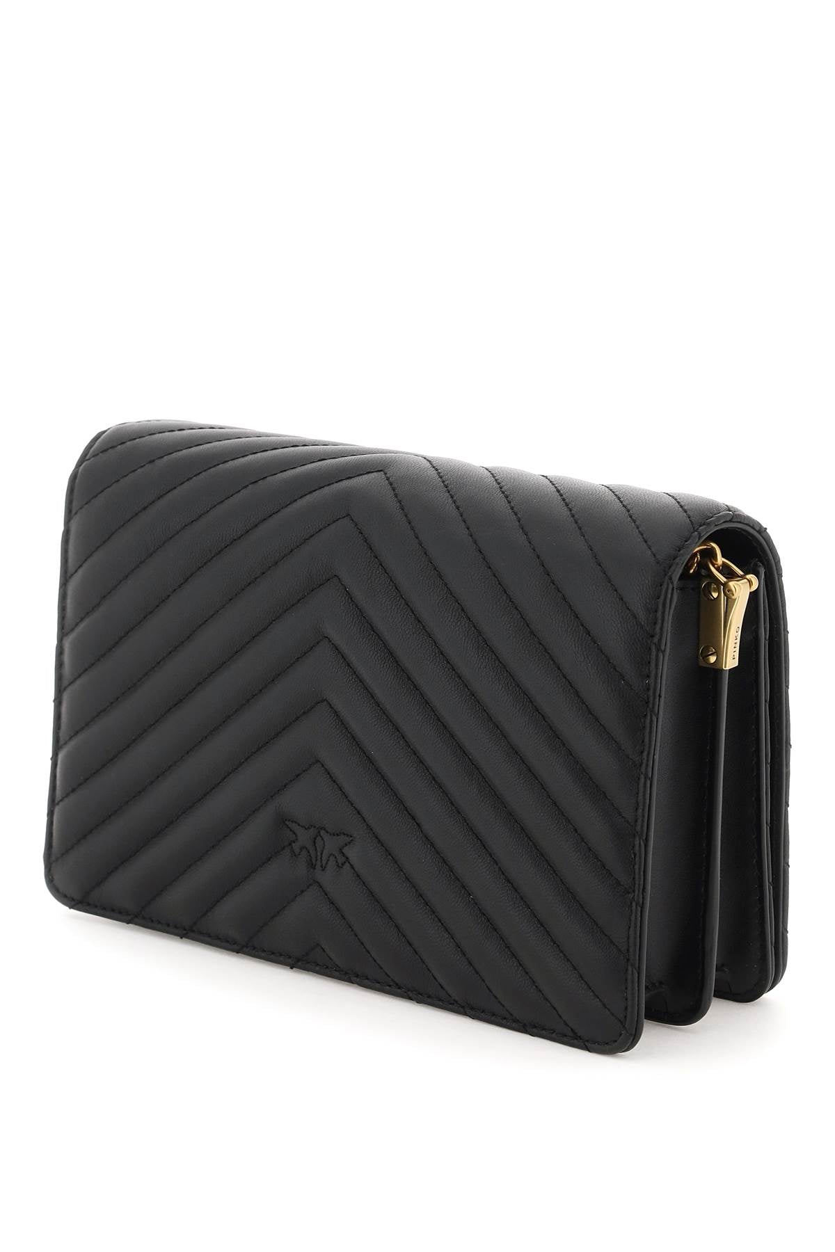 Pinko Love Click Classic Quilted Leather Shoulder Bag image 2