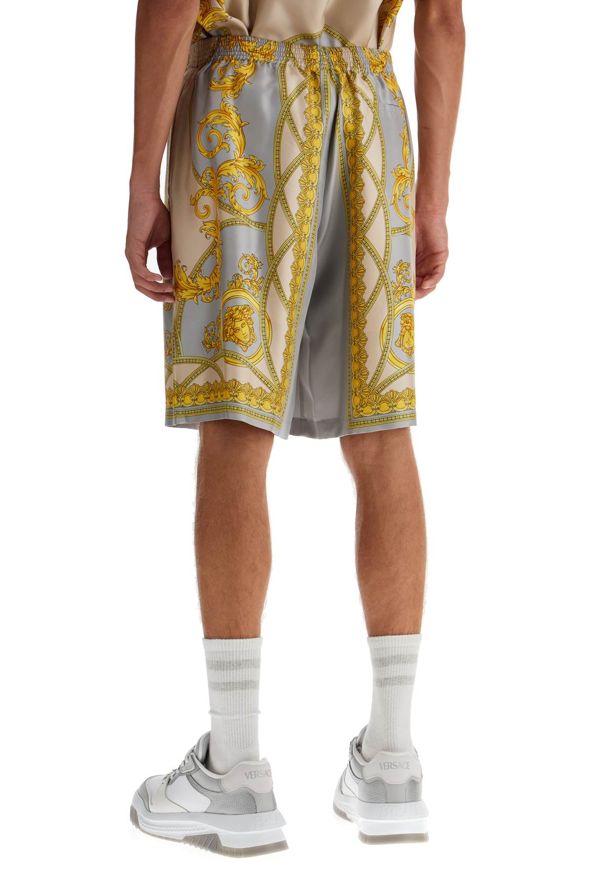 Versace 'Coupe des Dieux' Silk Bermuda Shorts image 2