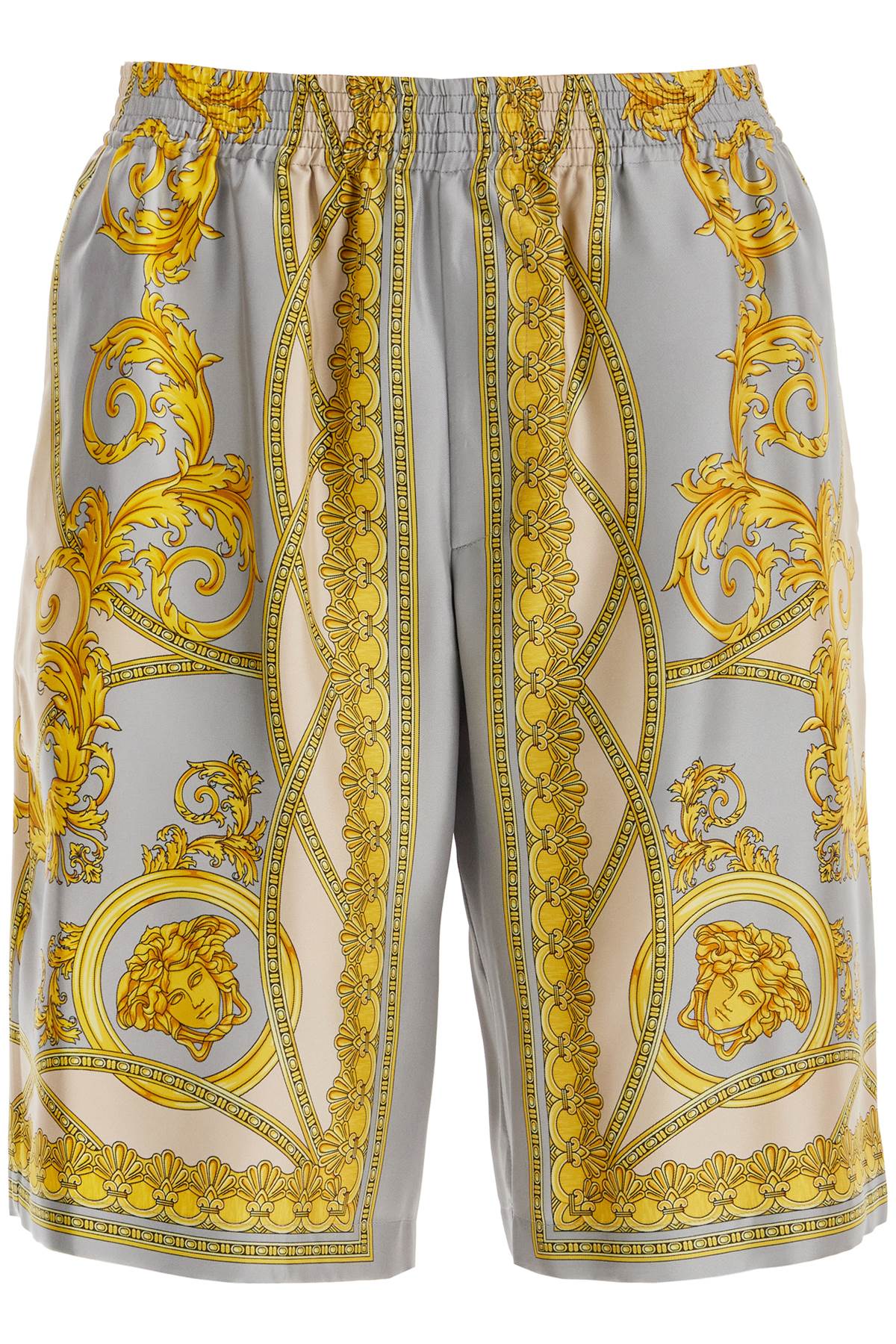 Versace 'Coupe des Dieux' Silk Bermuda Shorts image 0