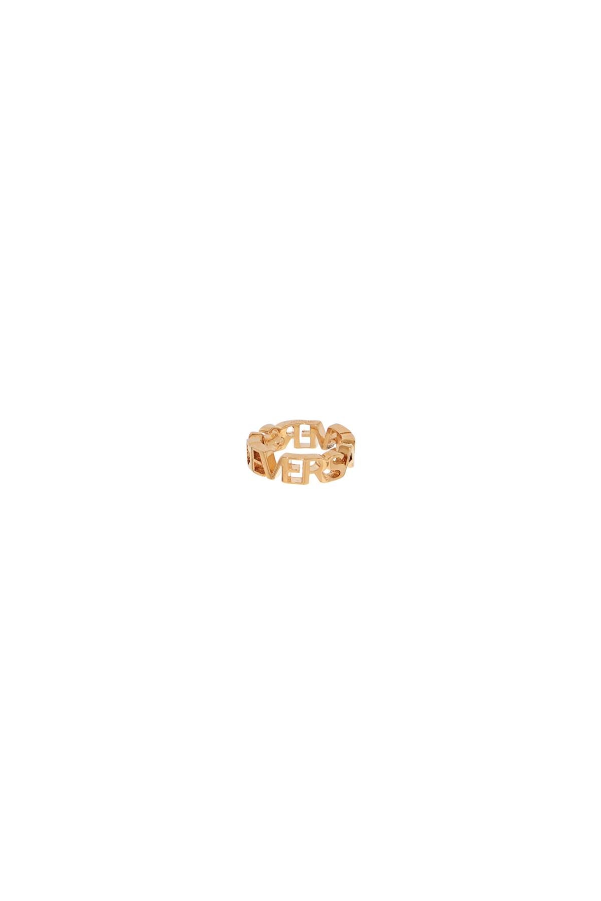 Versace Gold Logo Ring for Men image 1