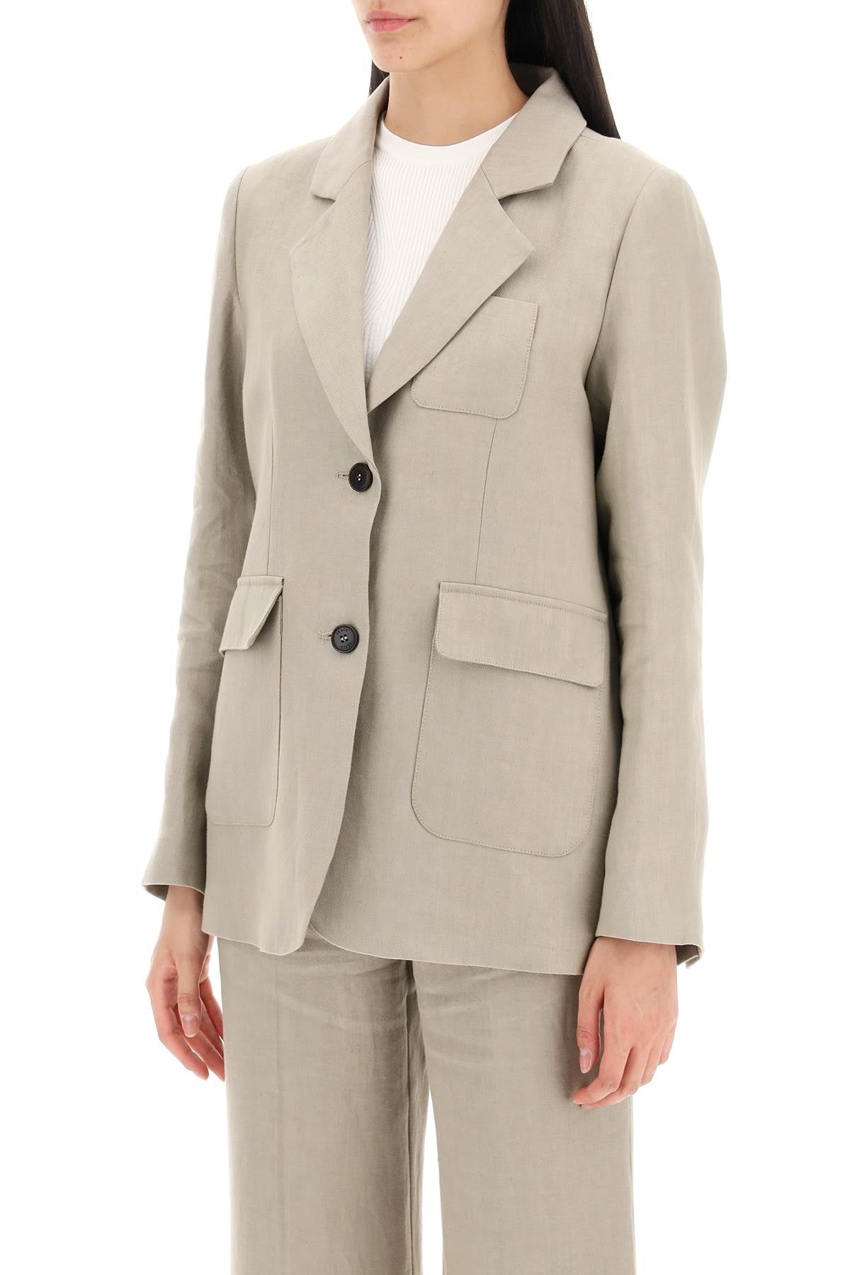 Skall Studio Yoko Linen Deconstructed Blazer image 3