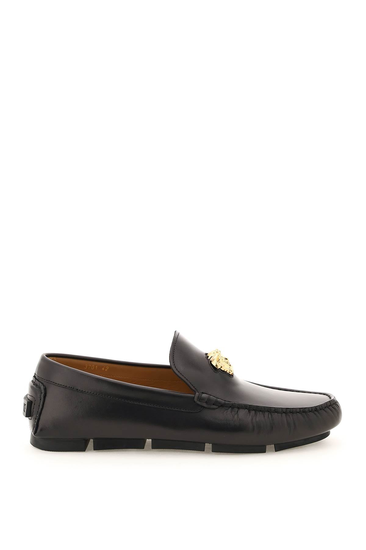 Versace la medusa leather loafers image 0