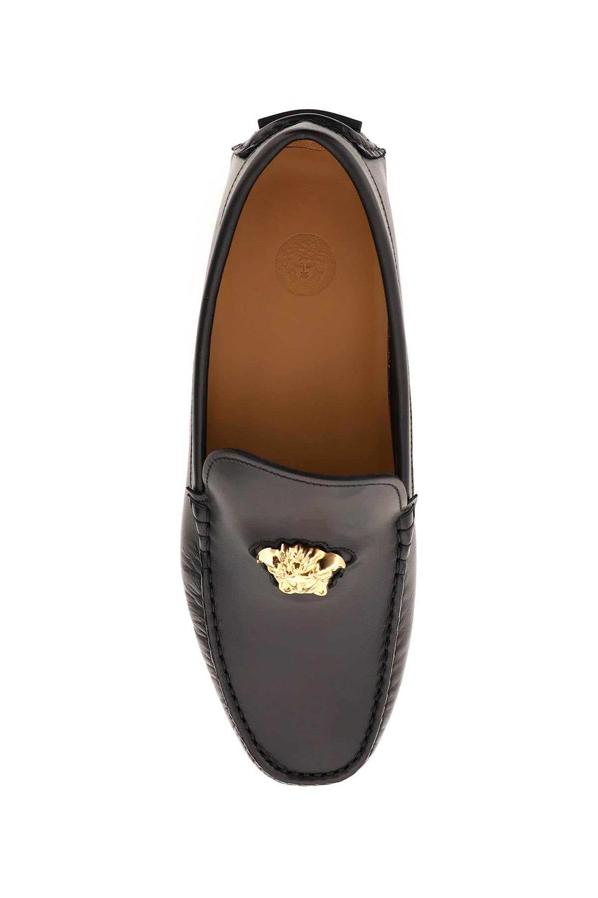 Versace la medusa leather loafers image 1