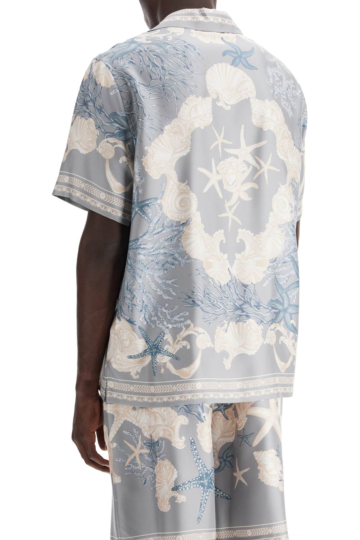 Versace Baroque Printed Silk Bowling Shirt Set image 2