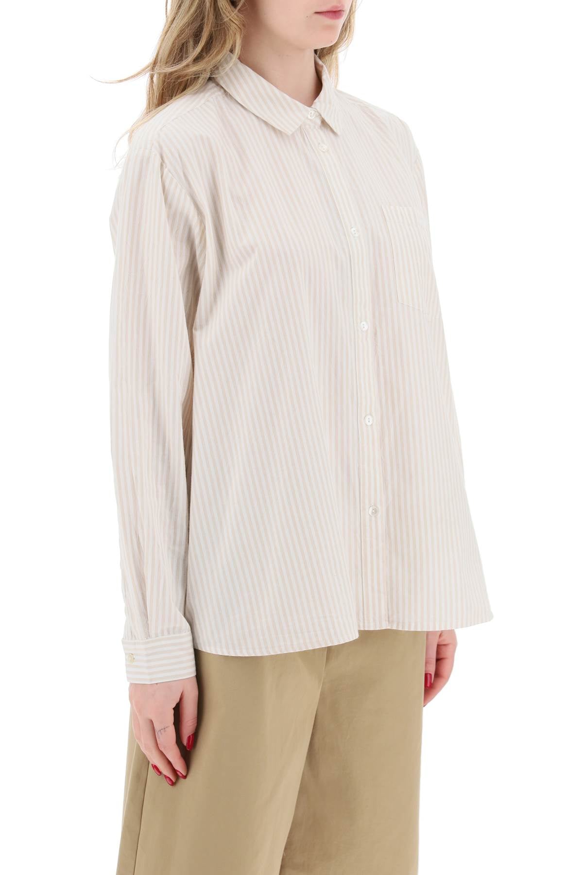 Striped Oversized Shirt - Skall Studio image 1