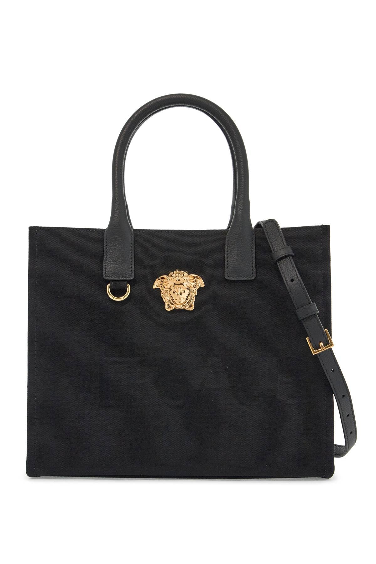 Versace La Medusa Small Canvas Tote Bag image 0