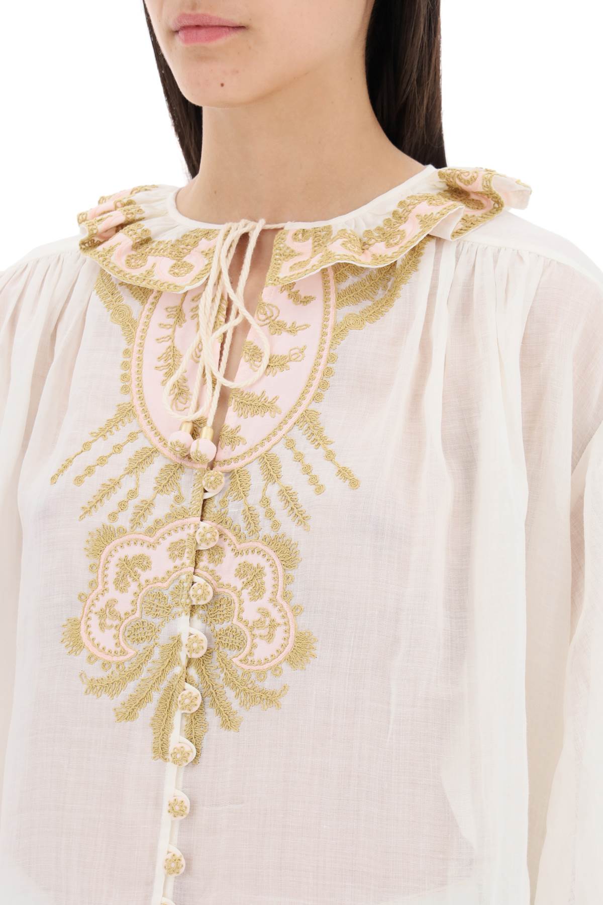 Zimmermann             "ramie blouse made image 3