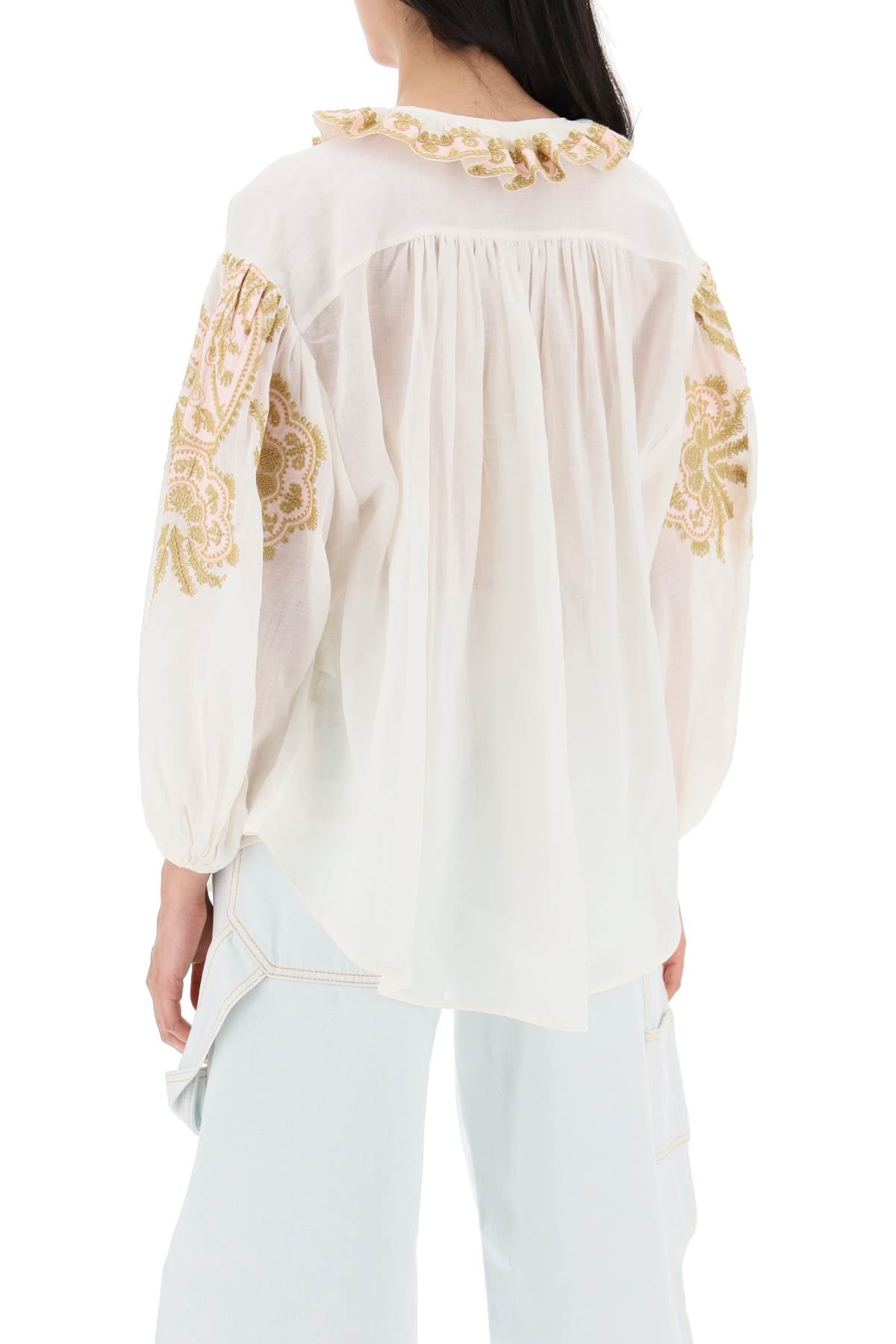 Zimmermann             "ramie blouse made image 2