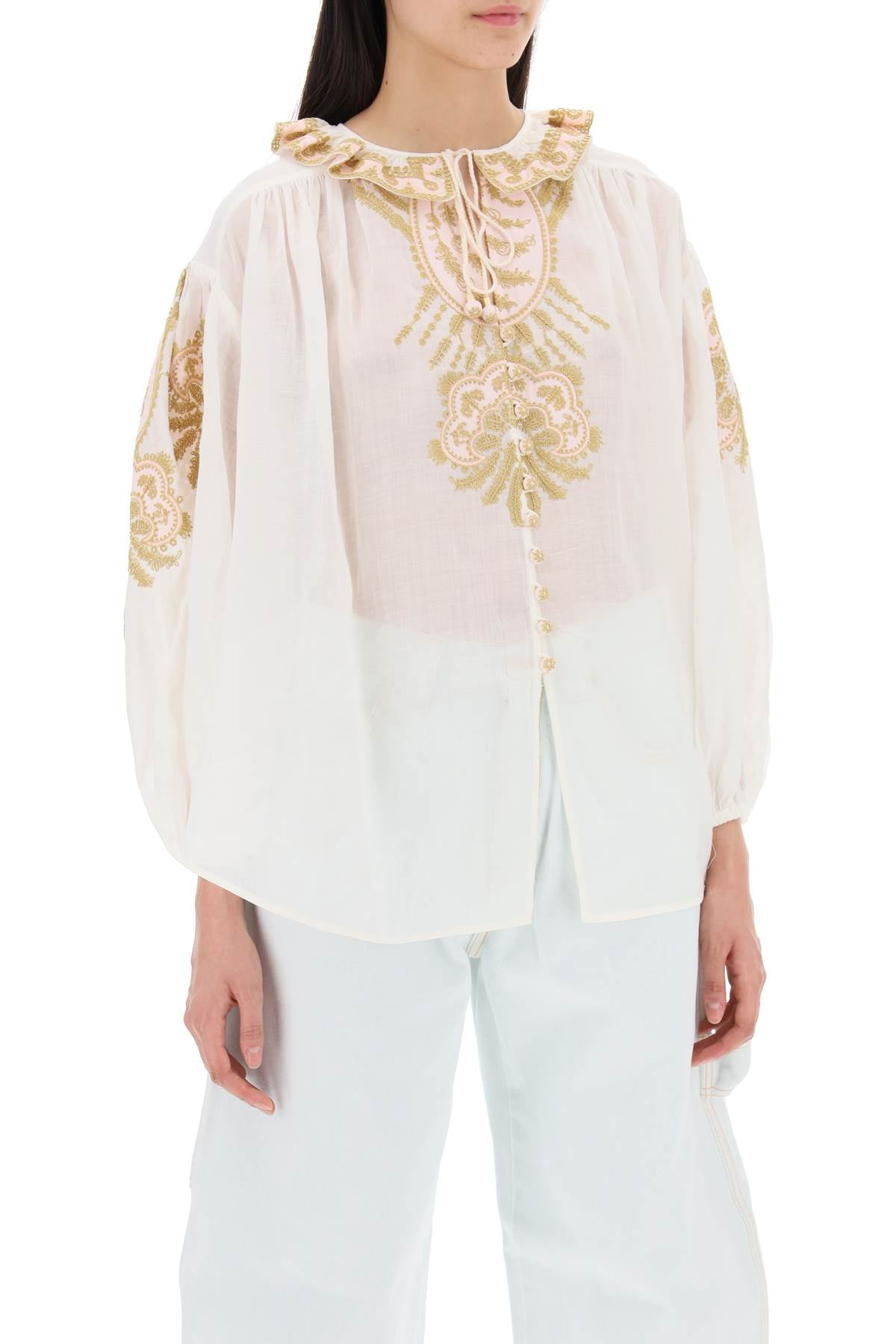 Zimmermann             "ramie blouse made image 1