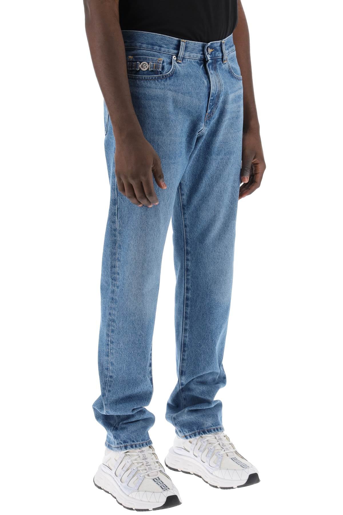 Versace medusa biggie regular fit jeans image 1