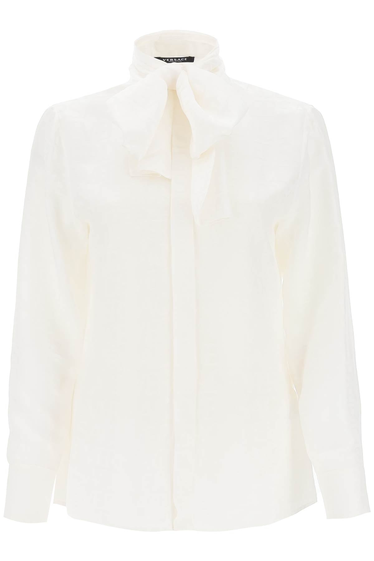 Versace Allover Lavallière Silk Shirt image 0