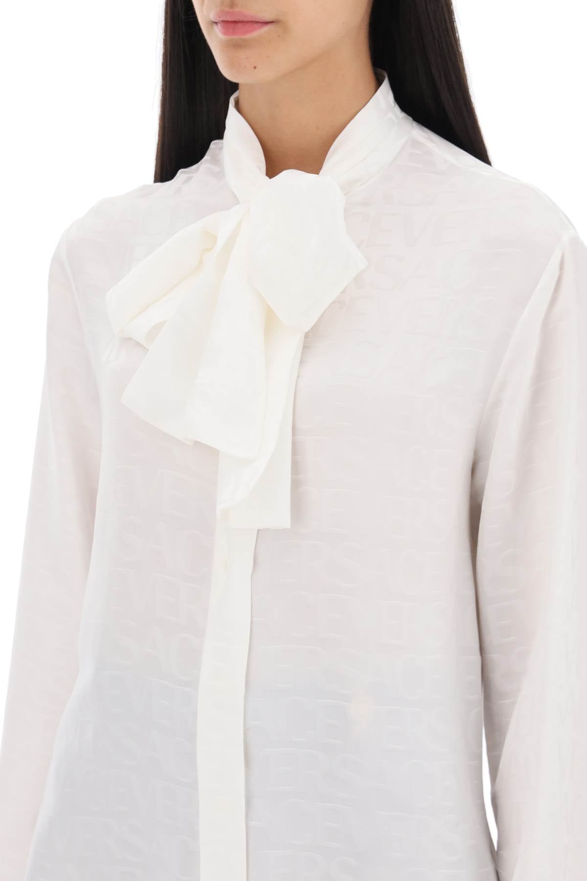 Versace Allover Lavallière Silk Shirt image 3