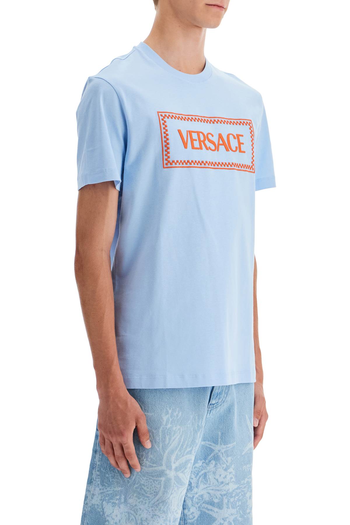 Versace embroidered logo t-shirt image 1