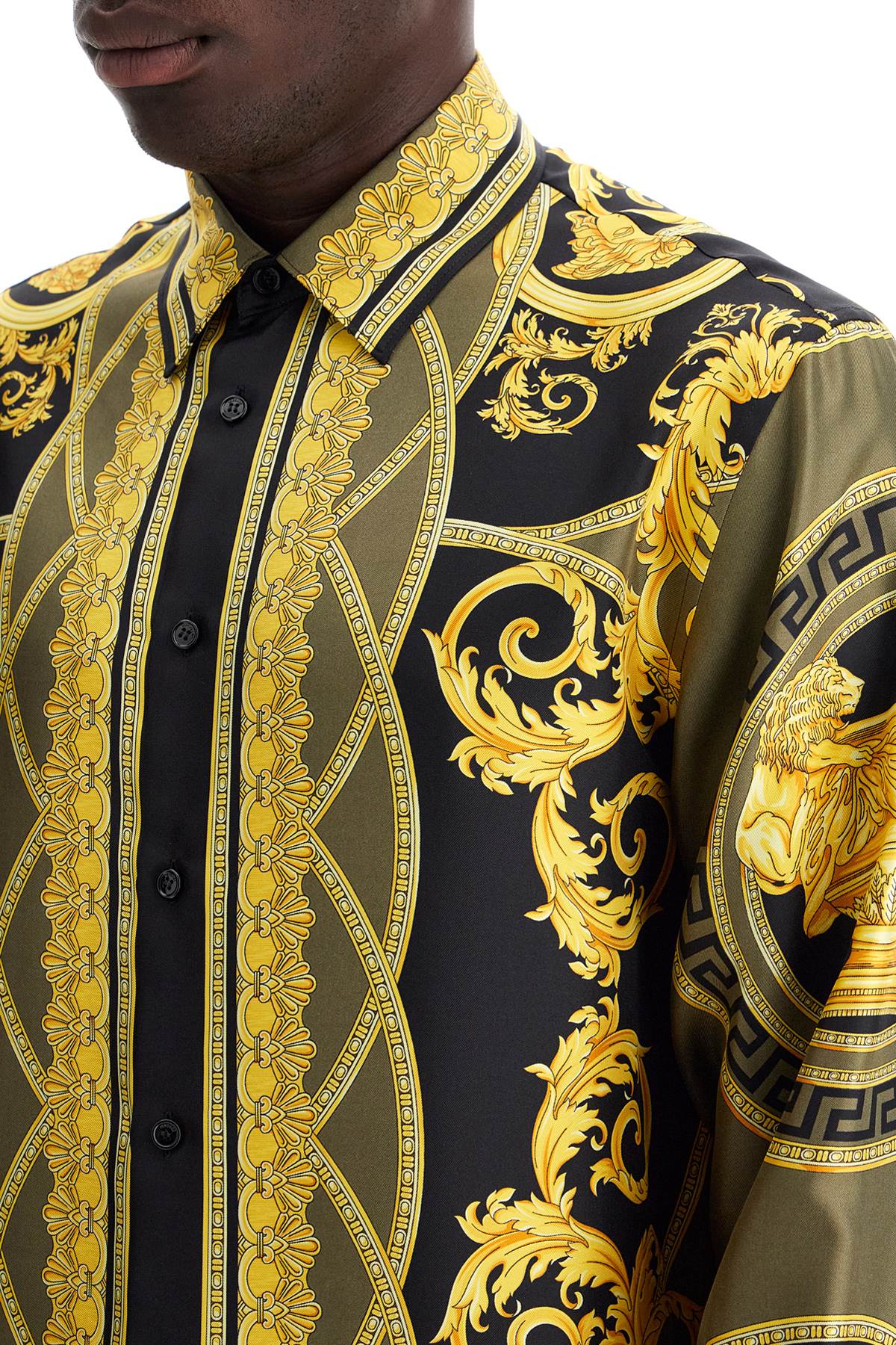 Versace barocco silk shirt image 3