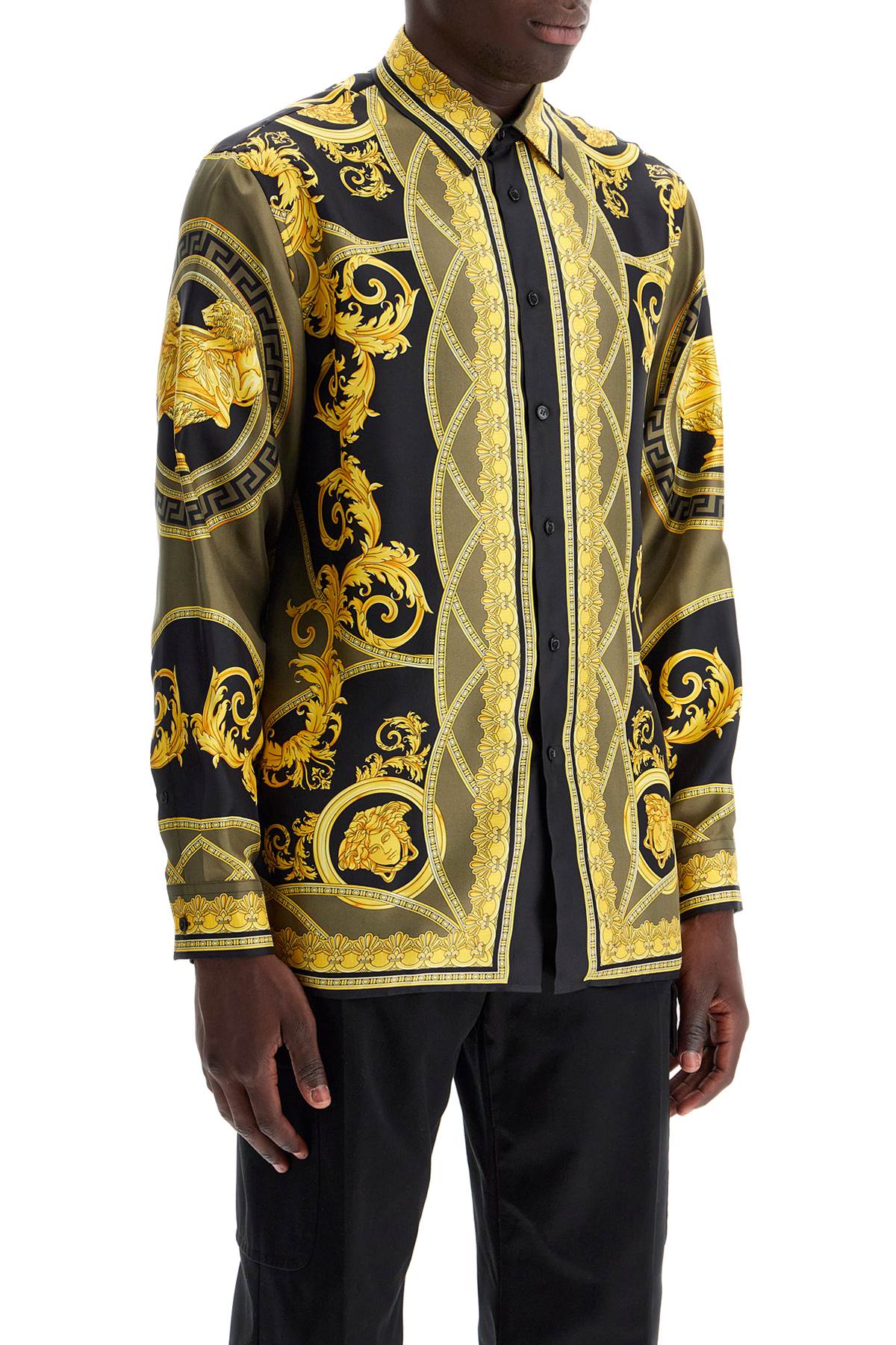 Versace barocco silk shirt image 1