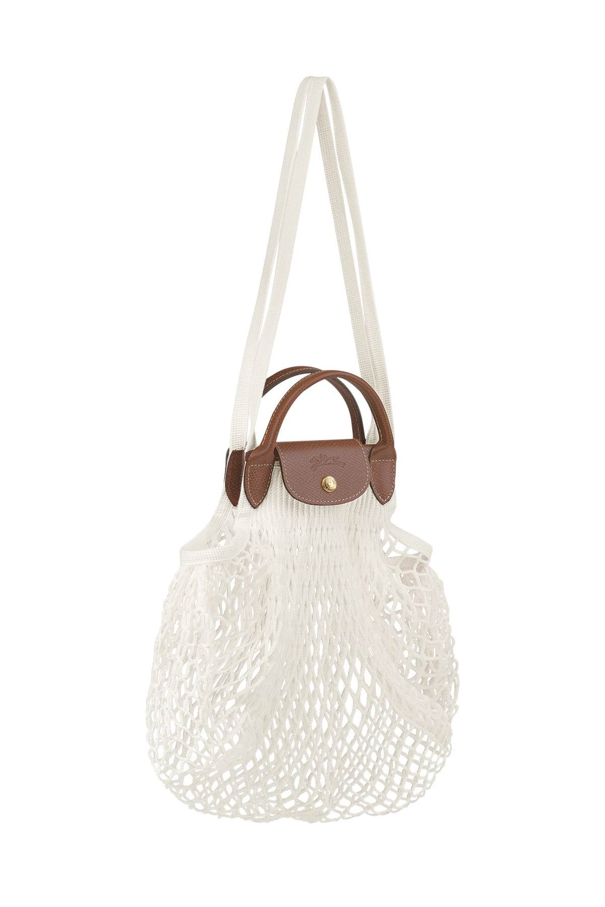 Longchamp Le Pliage Filet L Tote Bag: Woven Cotton & Leather image 2