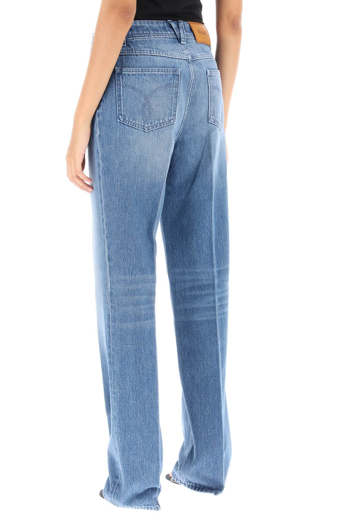 Versace Boyfriend Jeans with Tailored Crease and Medusa Detail image 2