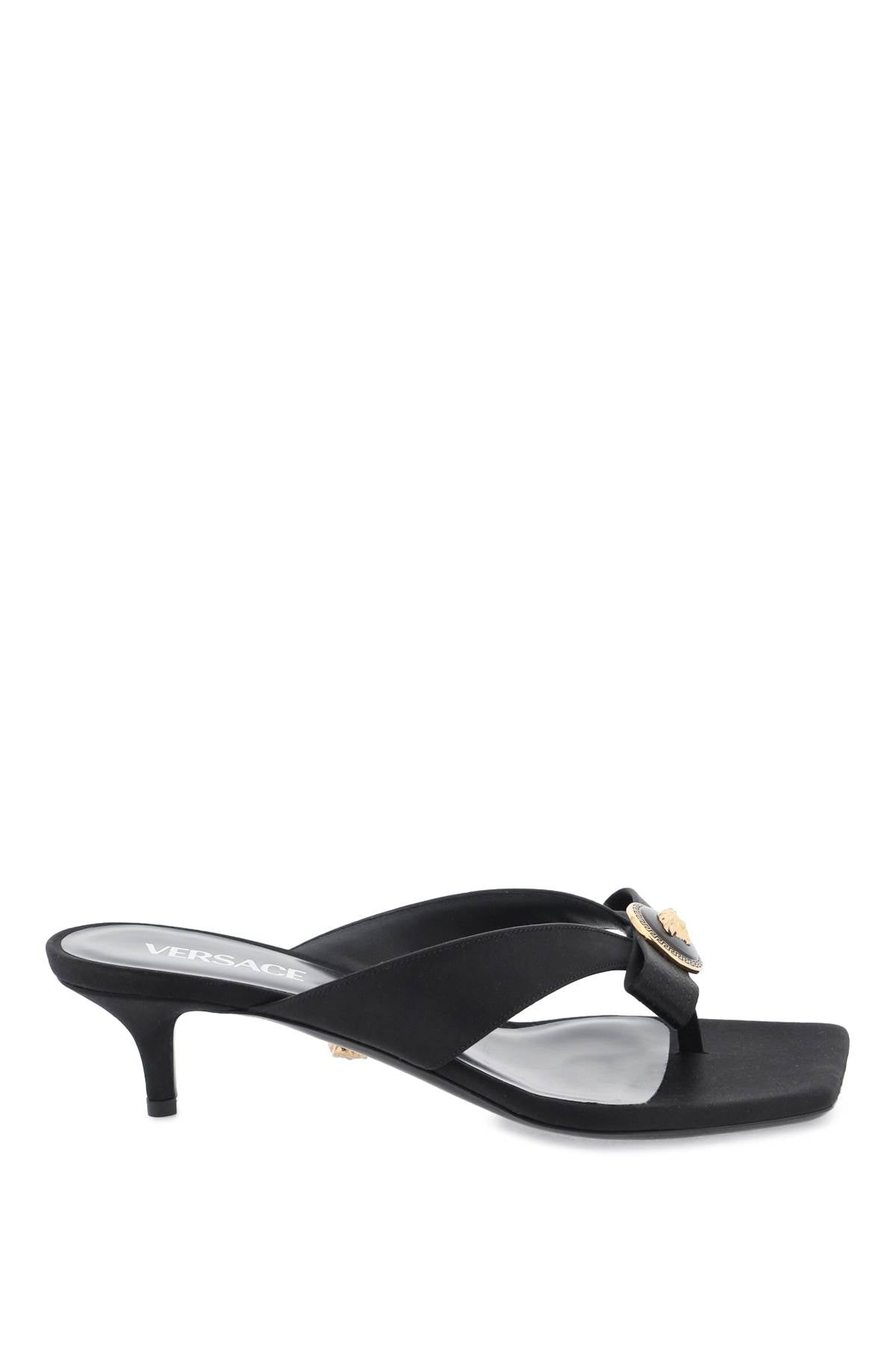 Versace gianni ribbon thong mules image 0