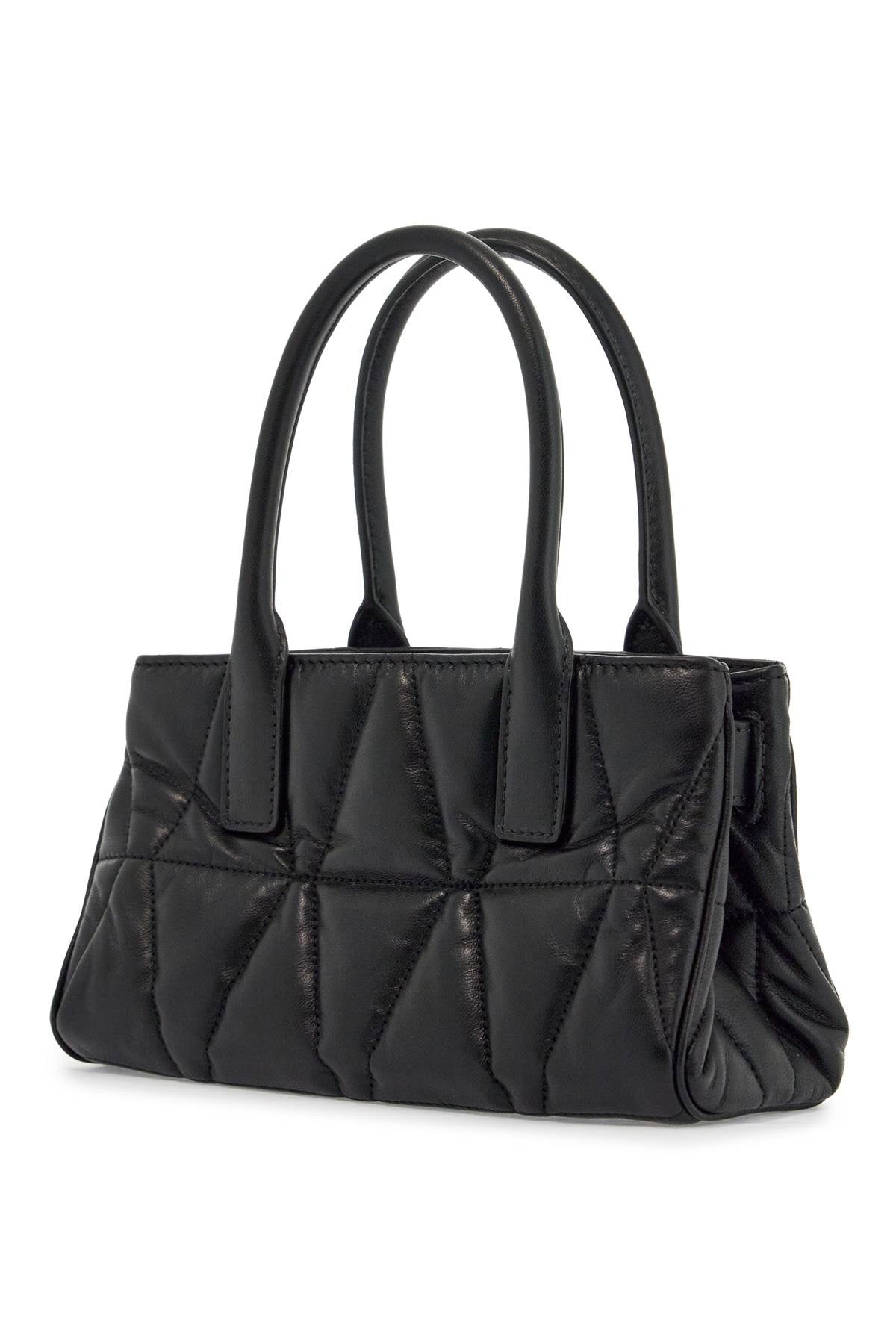 Versace Quilted Medusa Handbag: V-Shaped Design, Nappa Leather image 1