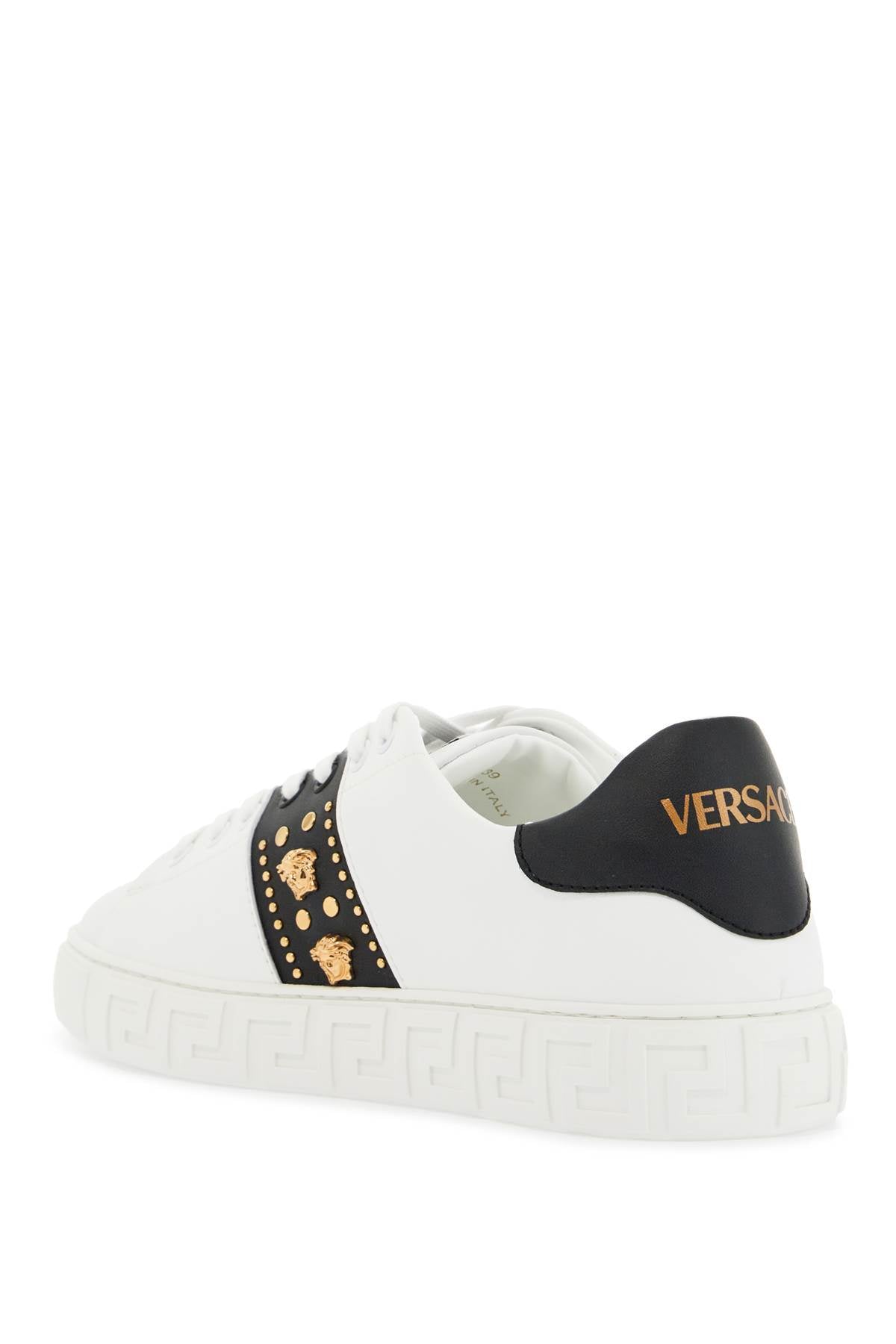 Versace Studded Greek Sneakers: Eco-Leather Medusa Design image 2