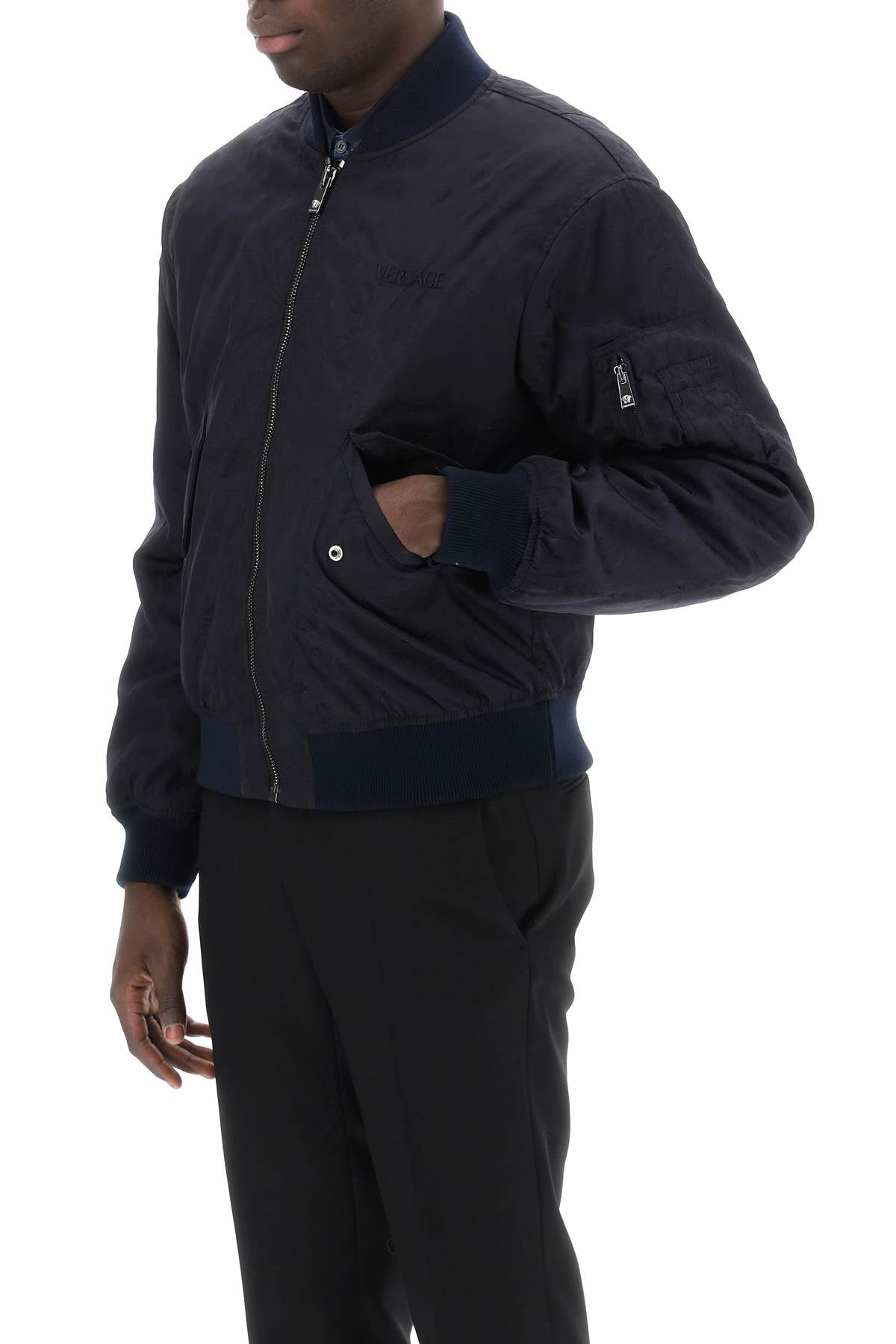 Versace barocco bomber jacket image 3