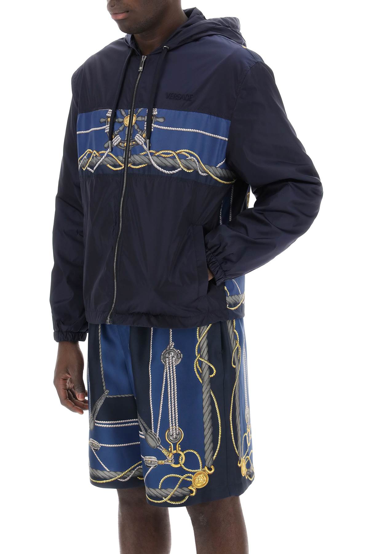 versace nautical hooded jacket image 3