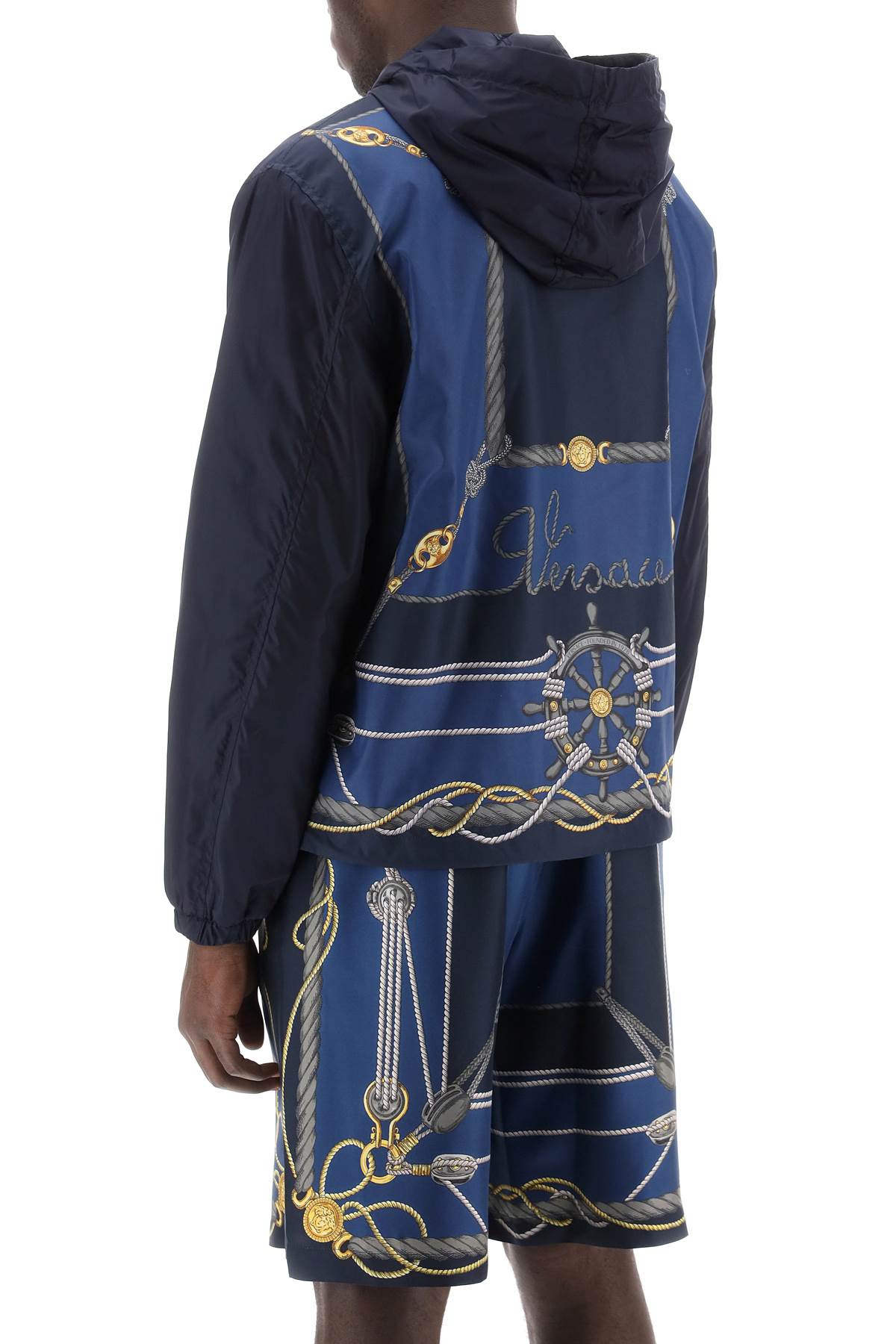 versace nautical hooded jacket image 2