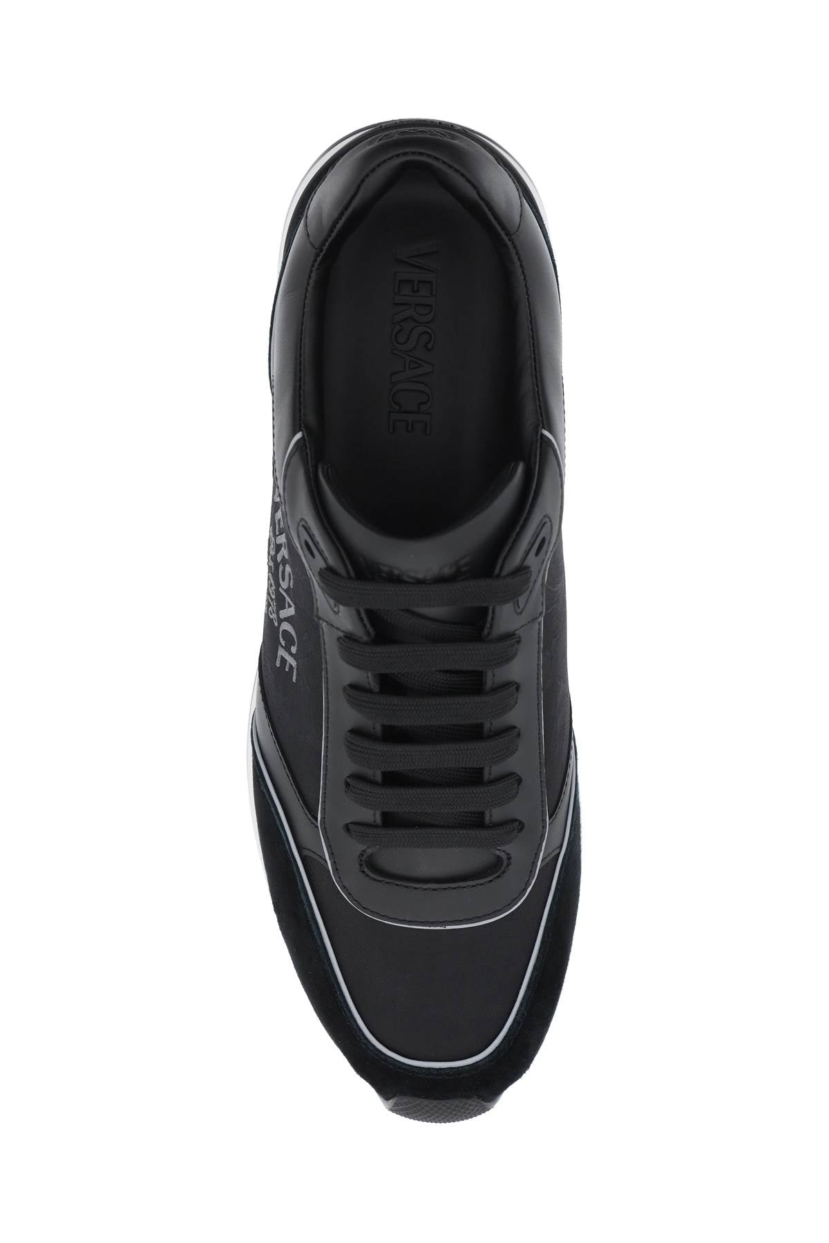 Versace Milano Barocco Pattern Low-Top Sneakers image 1