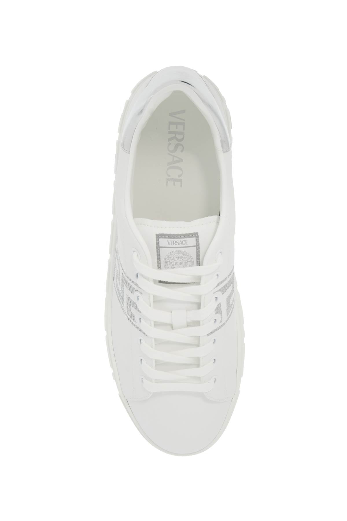 Versace Greca Embroidered Eco-Leather Sneakers image 1