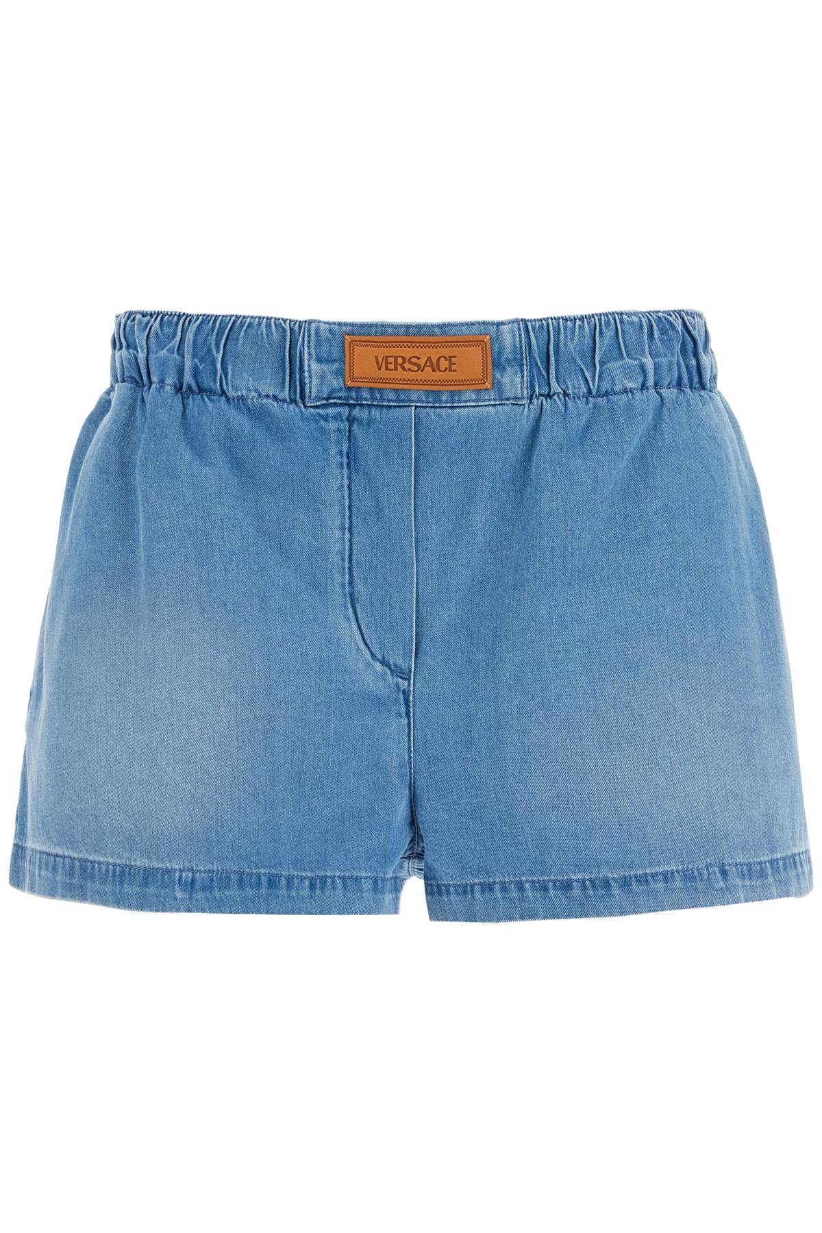 Versace lightweight denim shorts for men image 0