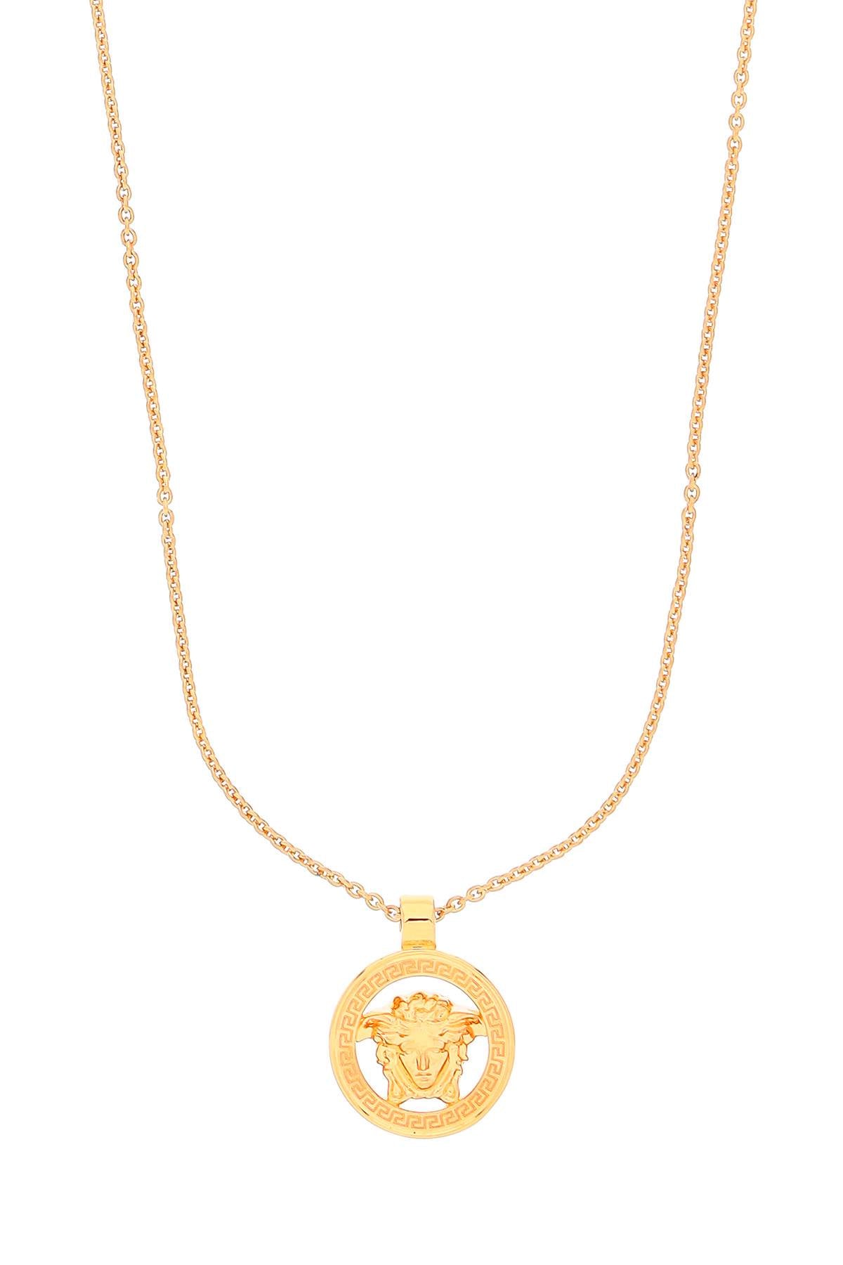 Versace men's lion head round gold adjustable necklace image 1