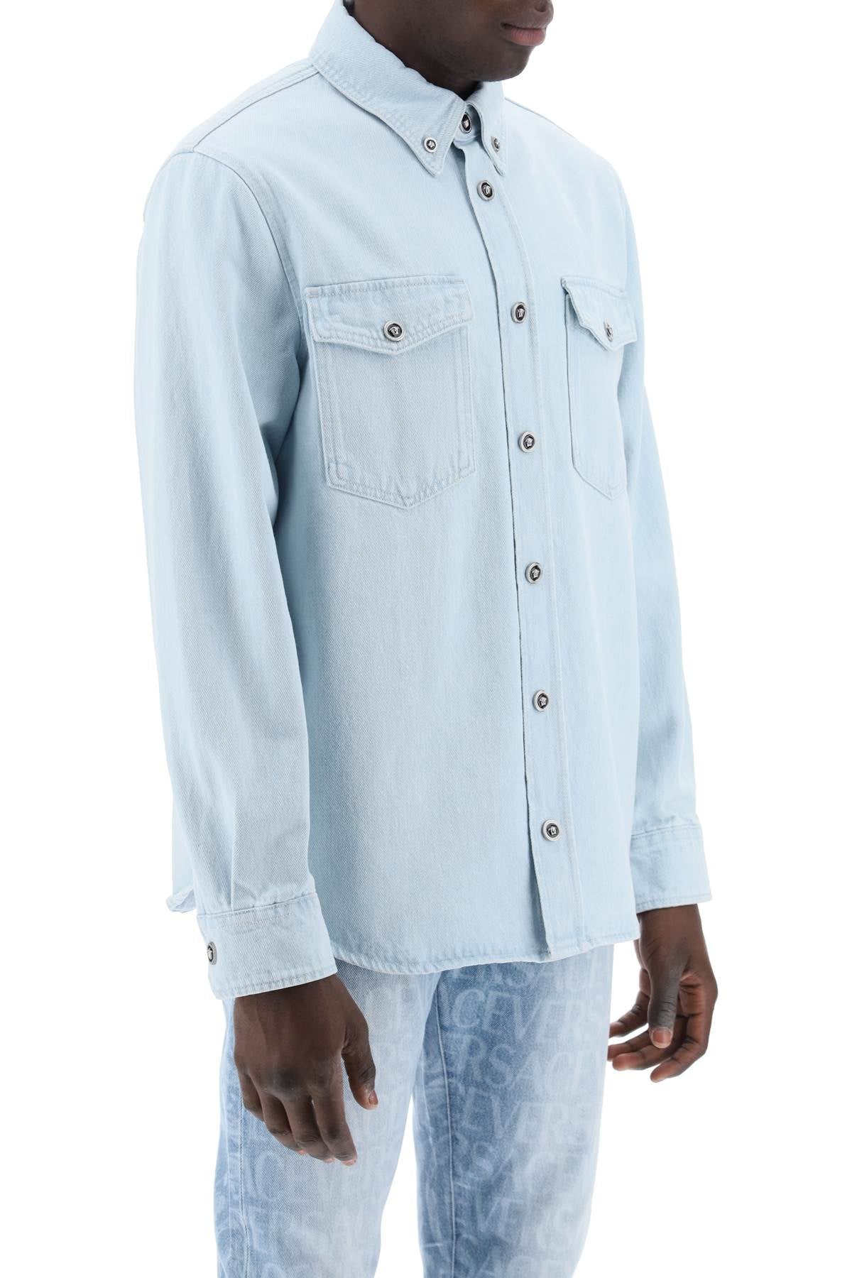 Versace "medusa denim shirt image 1