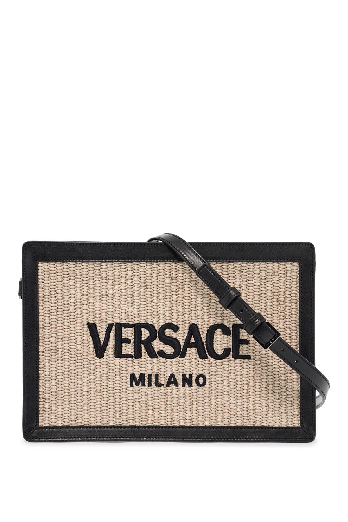 Versace raffia pouch for image 0