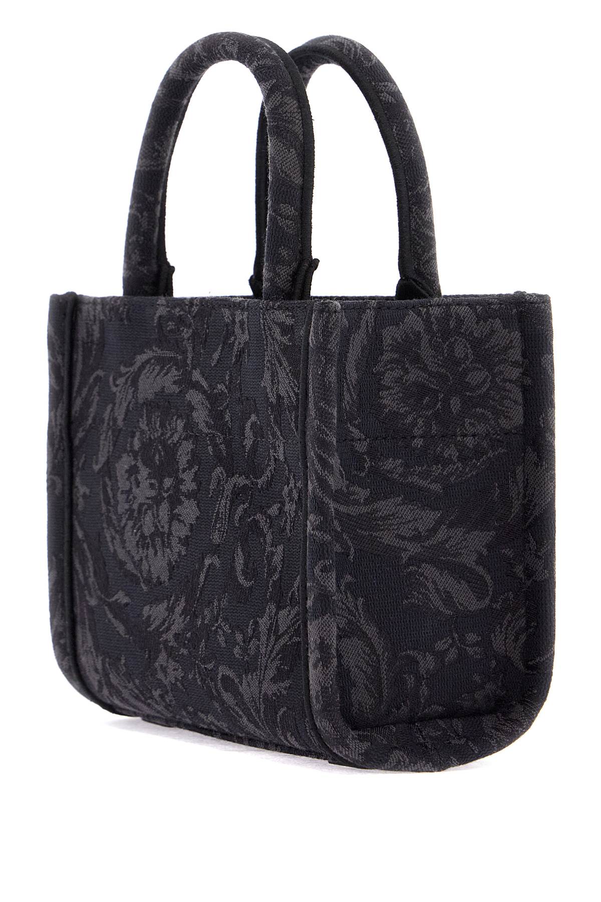 Versace Athena Barocco Mini Tote Bag: Black image 1